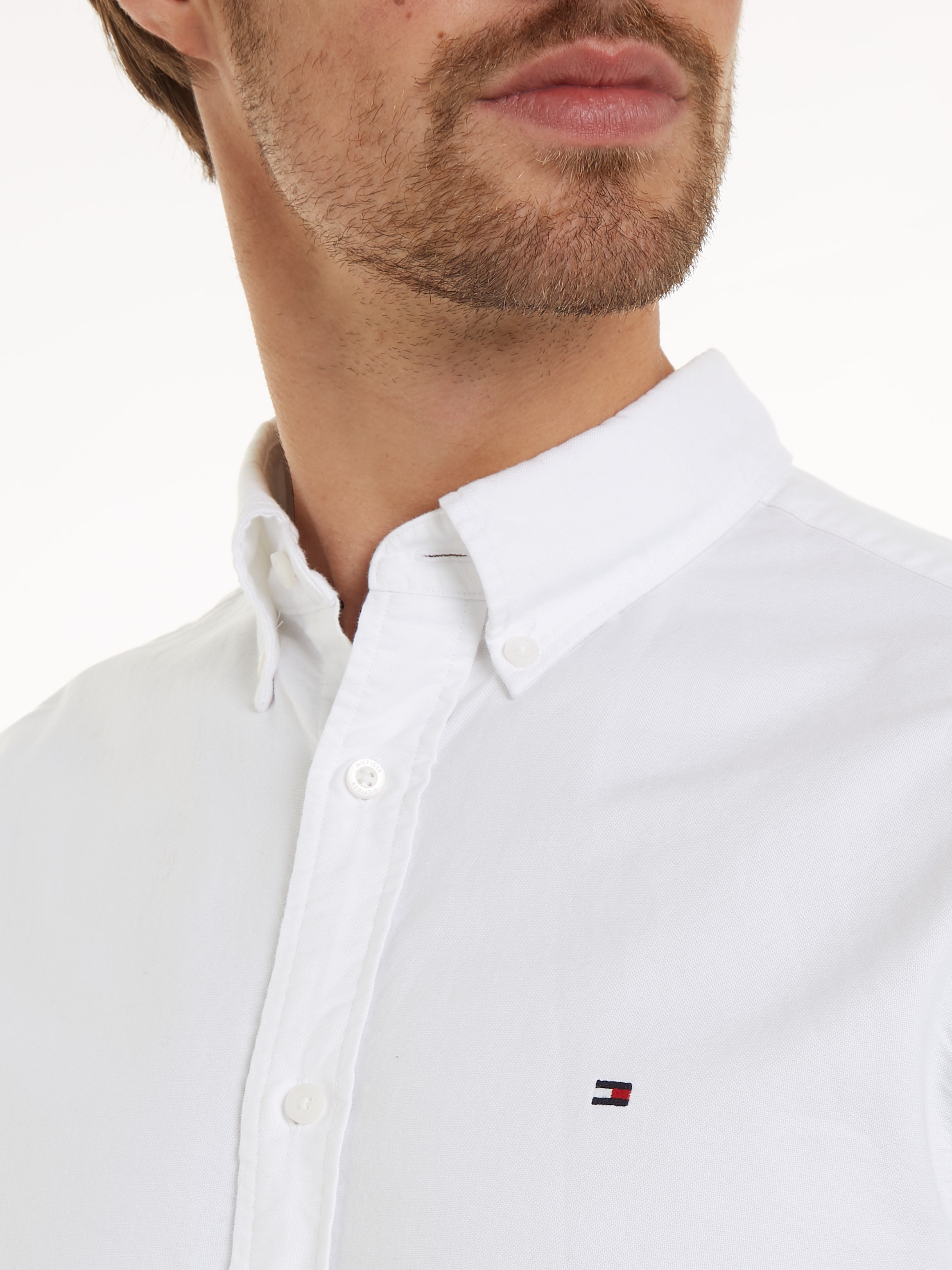 Tommy Hilfiger Langarmhemd »SOLID HERITAGE OXFORD RF SHIRT«