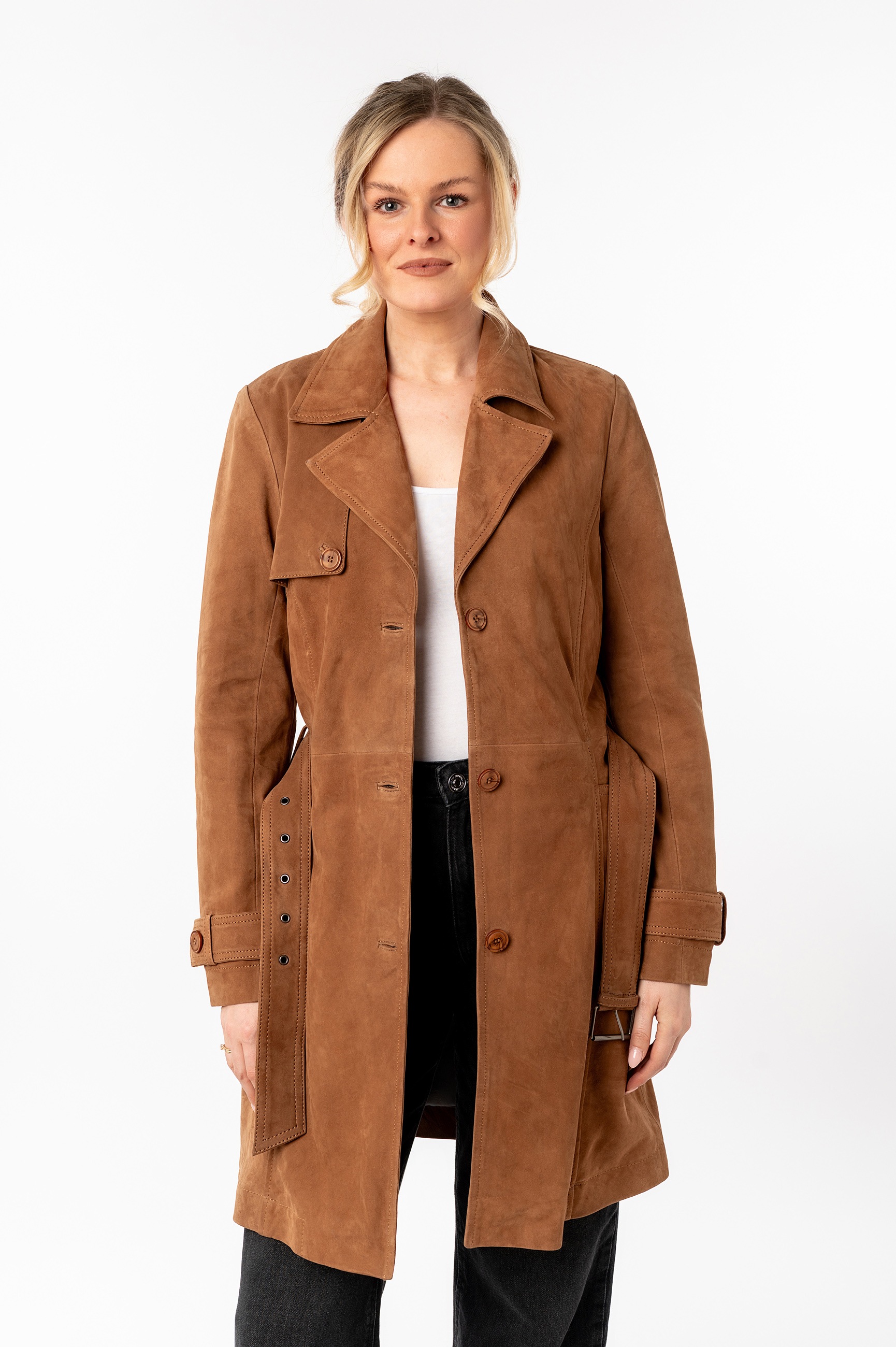 Mauritius Ledermantel "MWLilithy" mit Reverskragen günstig online kaufen