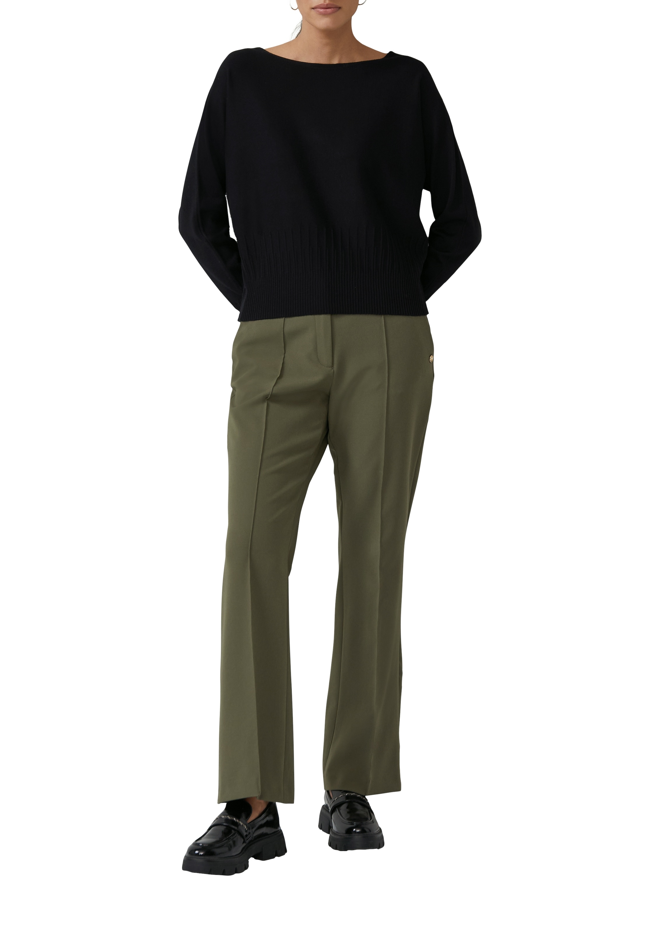 s.Oliver BLACK LABEL Strickpullover, mit Fledermausärmeln