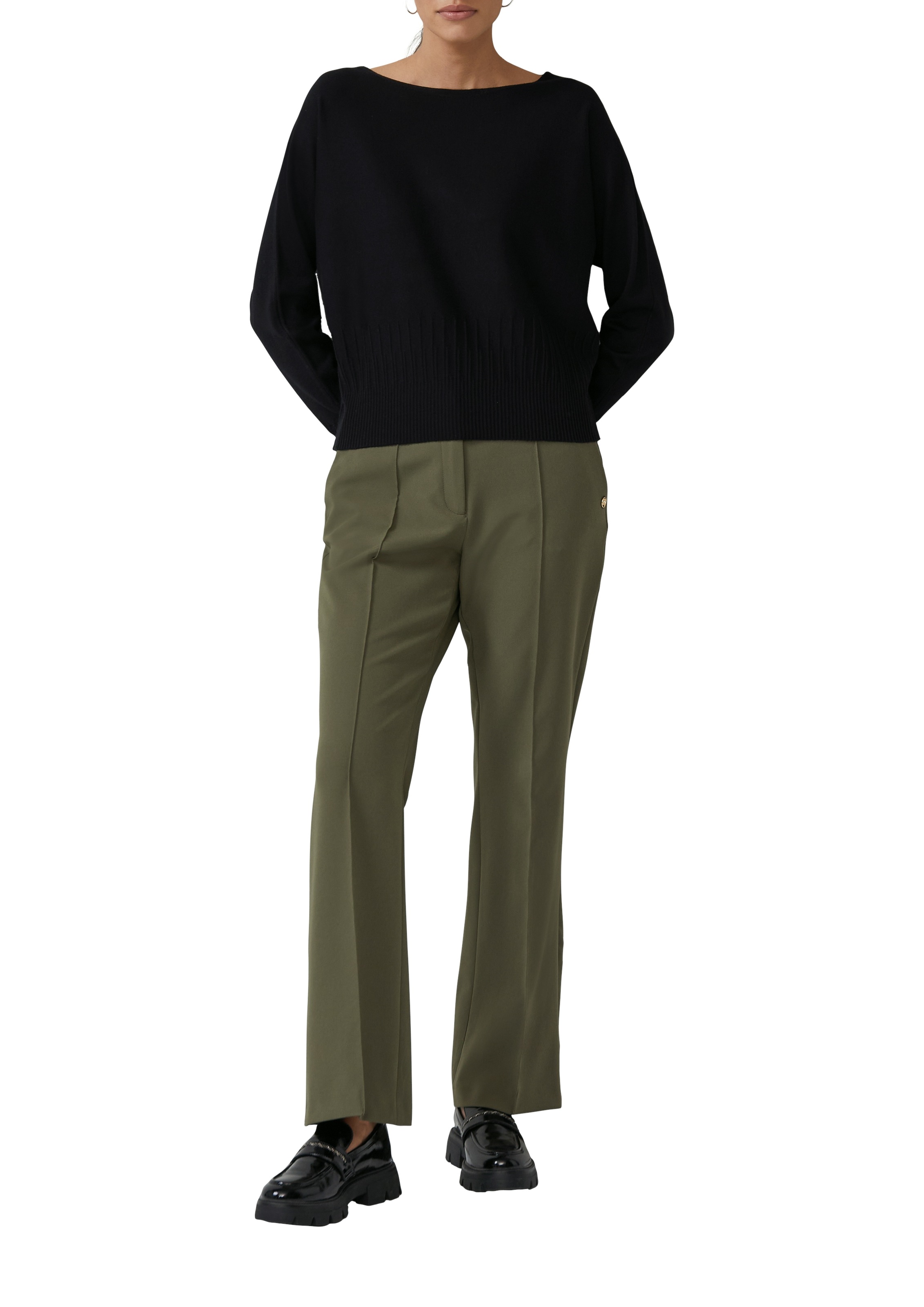 s.Oliver BLACK LABEL Strickpullover, mit Fledermausärmeln günstig online kaufen
