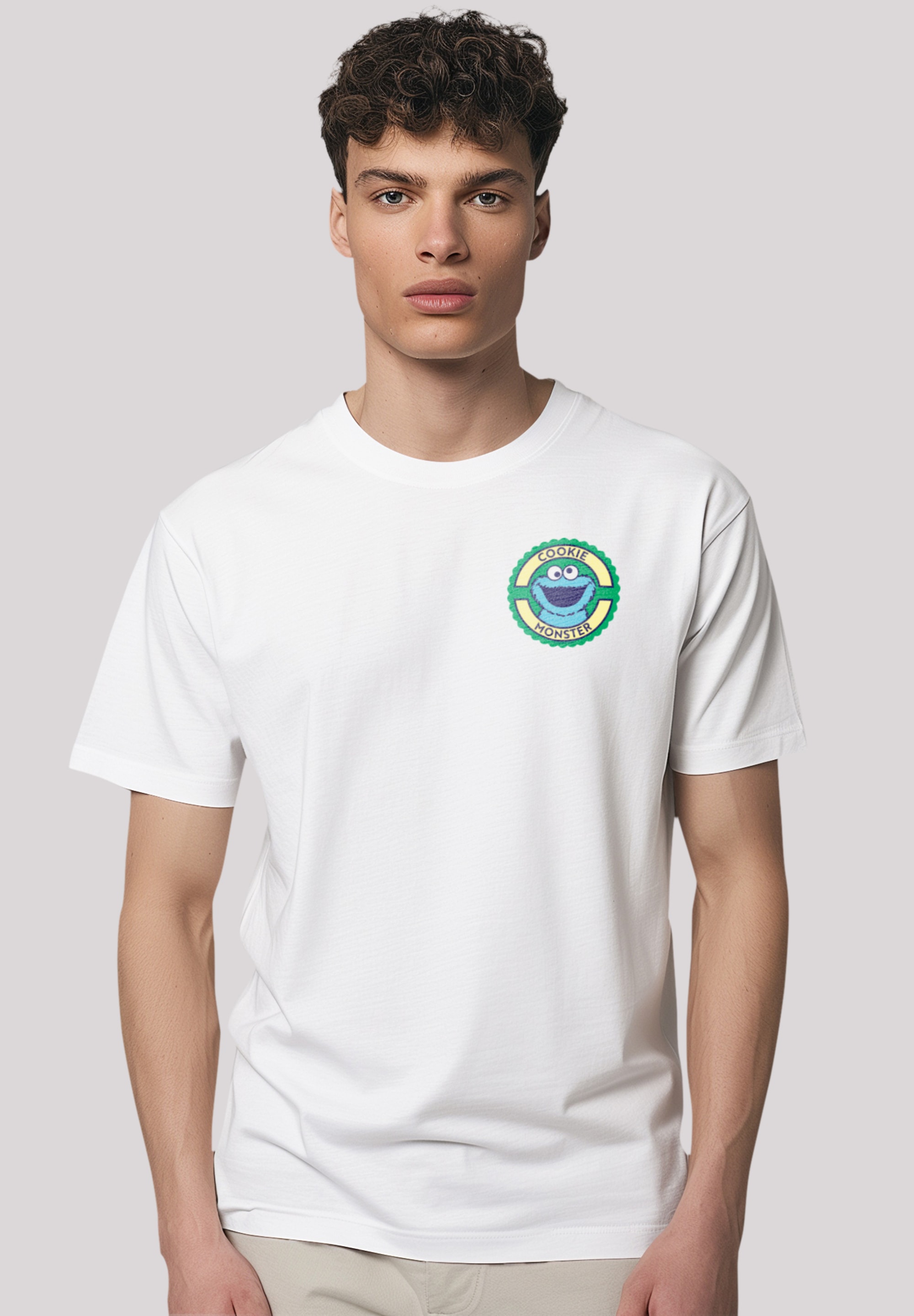 F4NT4STIC T-Shirt "Sesamstraße Cookie Monster Sticker", Premium Qualität günstig online kaufen