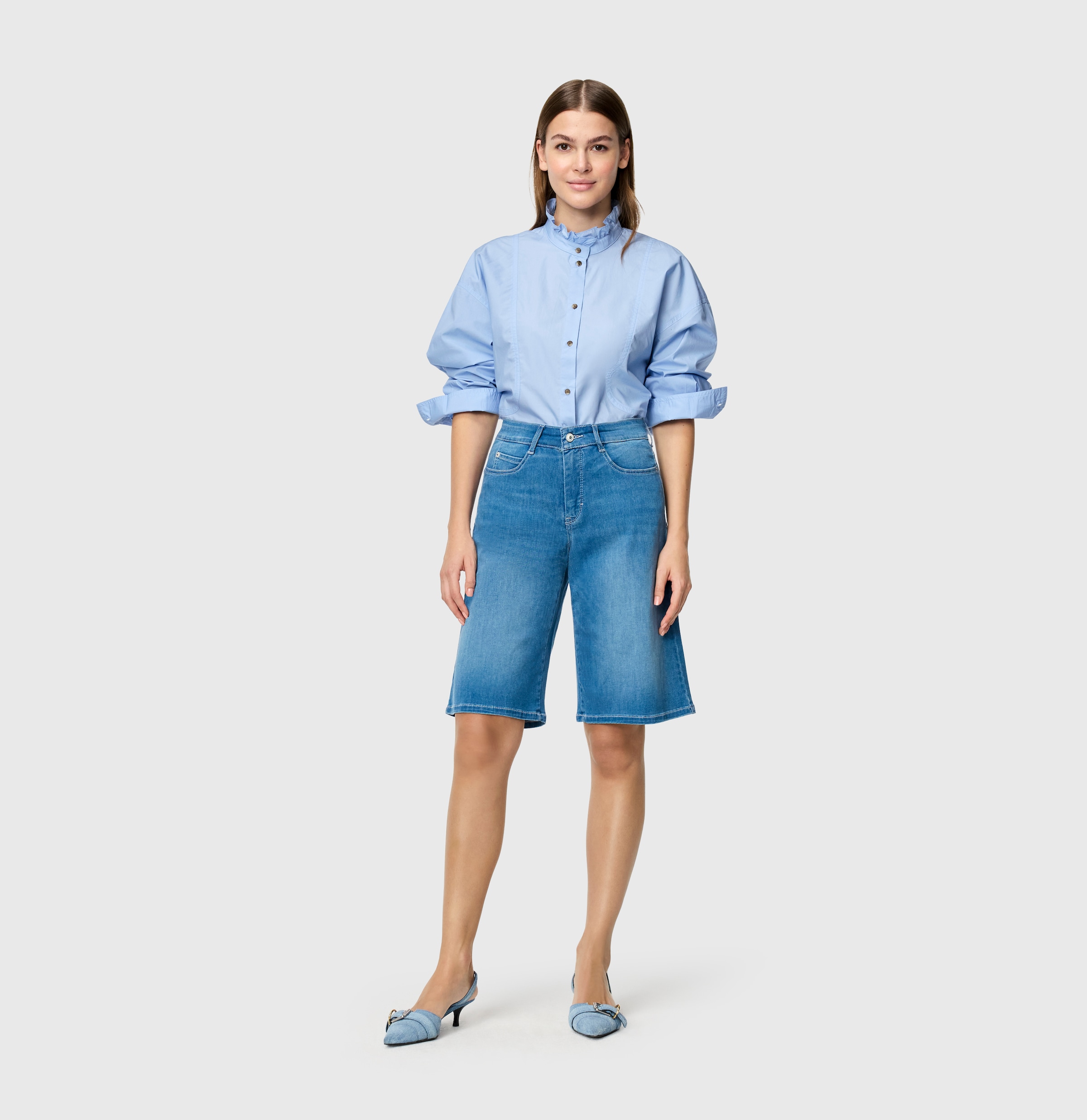 MAC Bermudas »DREAM WIDE Bermuda«  Jeans mit weitem Bein