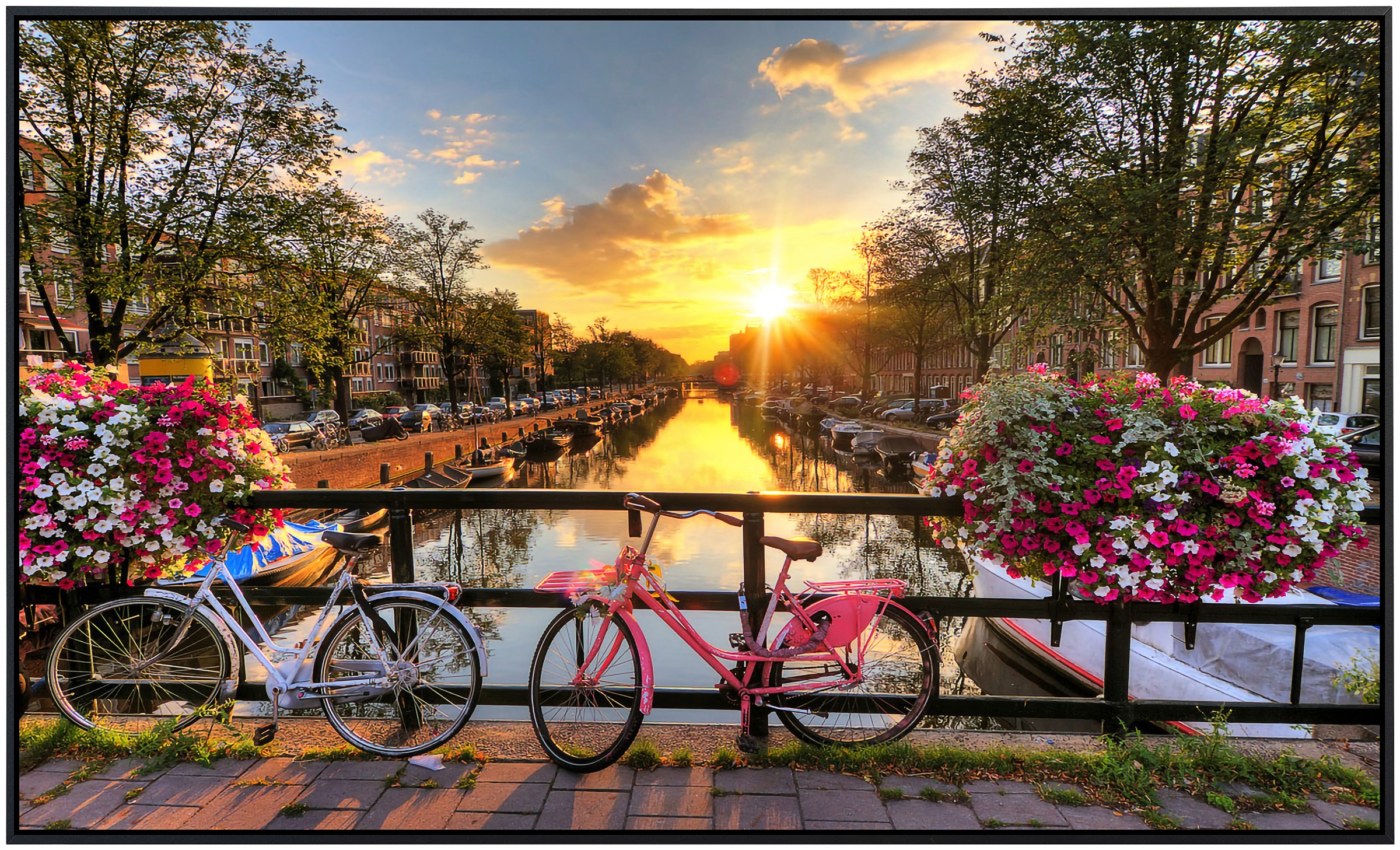 Papermoon Infrarotheizung »Amsterdam Sonnenaufgang«, sehr angenehme Strahlungswärme
