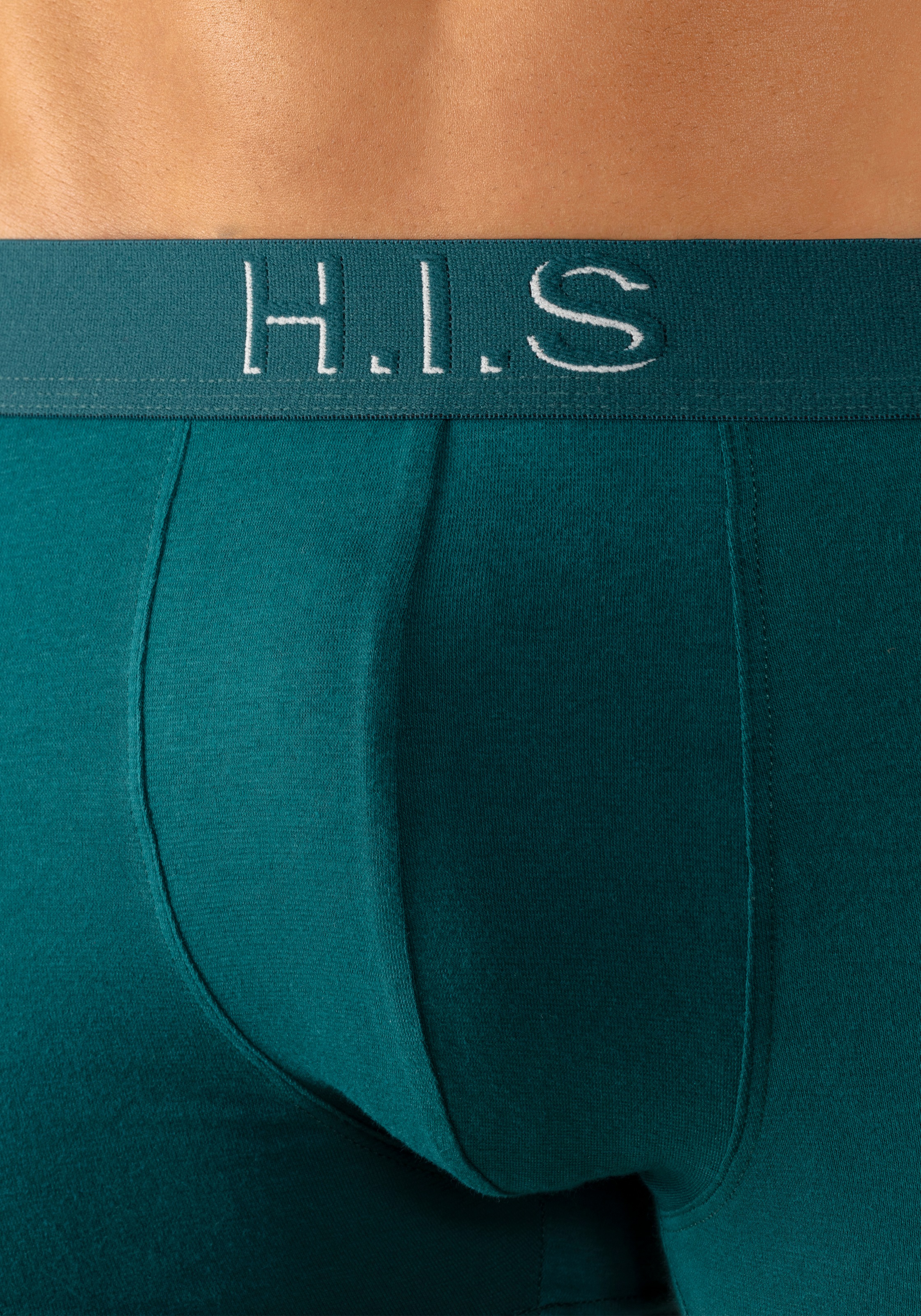 H.I.S Boxer »Boxershorts für Herren«, (Packung, 5 St.), Logo Webbund mit 3D Effekt