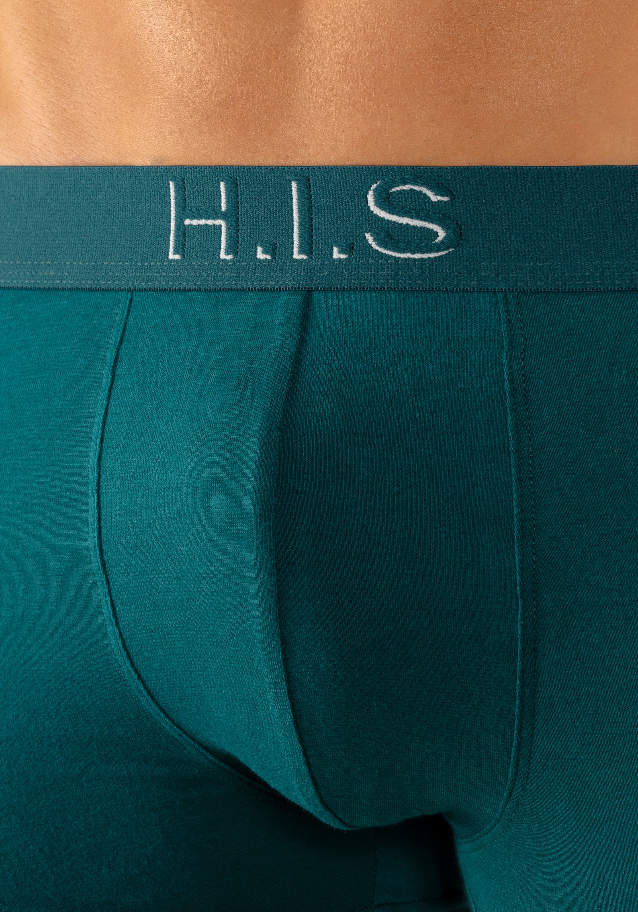 H.I.S Boxer, (Packung, 5 St.), Logo Webbund mit 3D Effekt