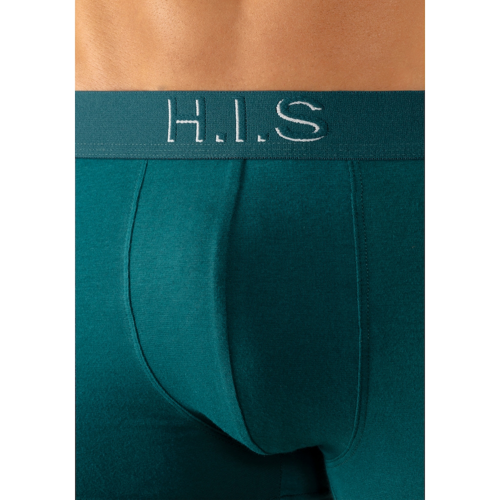 H.I.S Boxer, (Packung, 5 St.), Logo Webbund mit 3D Effekt