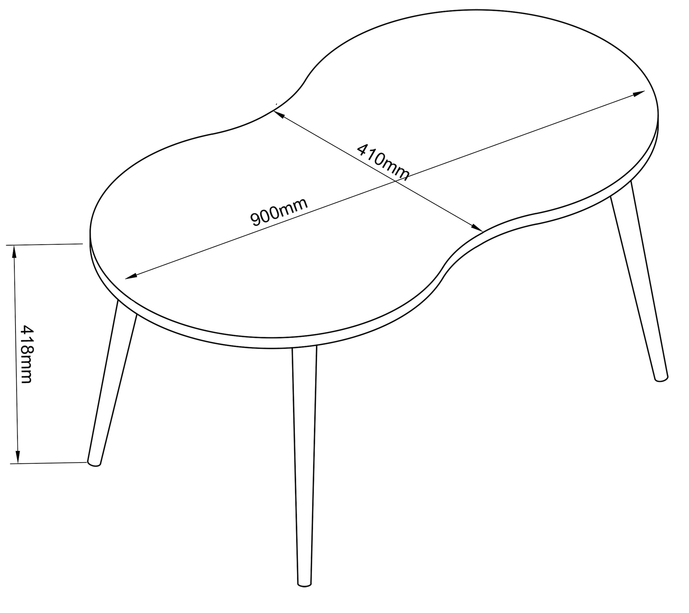 VCM Beistelltisch »Holz Sofatisch Couchtisch Beistelltisch Barilo«