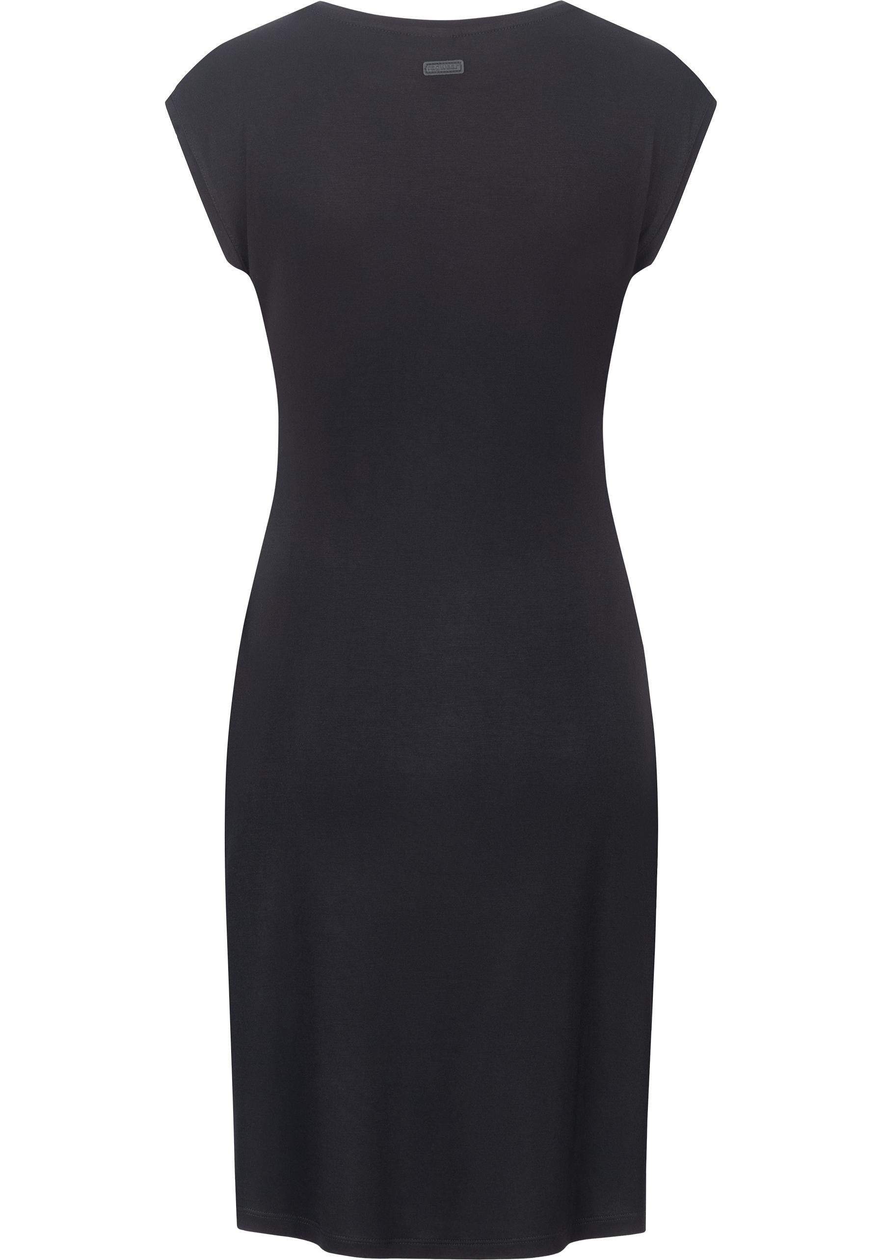 Ragwear Etuikleid »Crupi«, figurbetontes Sommerkleid mit Raffung an der Taille