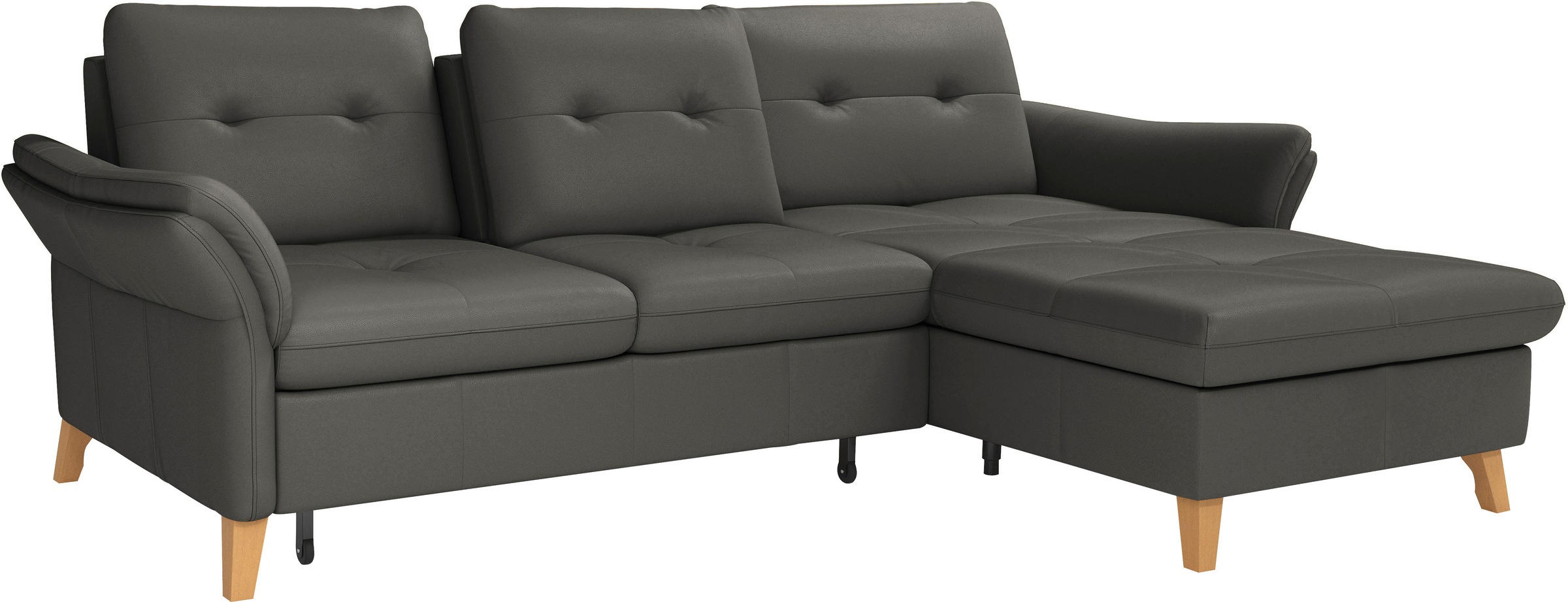 sit&more Ecksofa »Göteborg«, Sitztiefenverstellung und Federkern, wahlweise mit Bettfunktion
