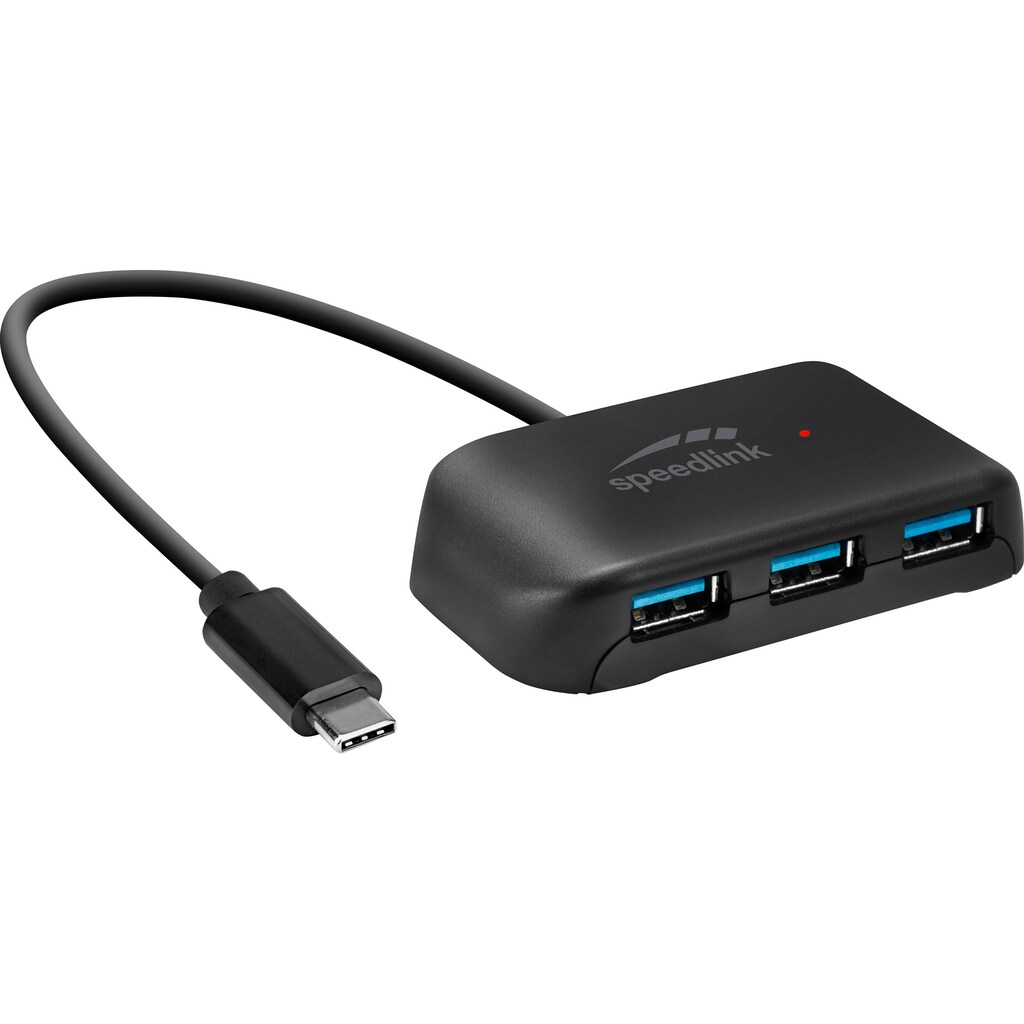 Speedlink USB-Adapter »SNAPPY EVO USB Hub, 4-Port, Type-C to USB 3.0, USB 3.1 Gen 1«