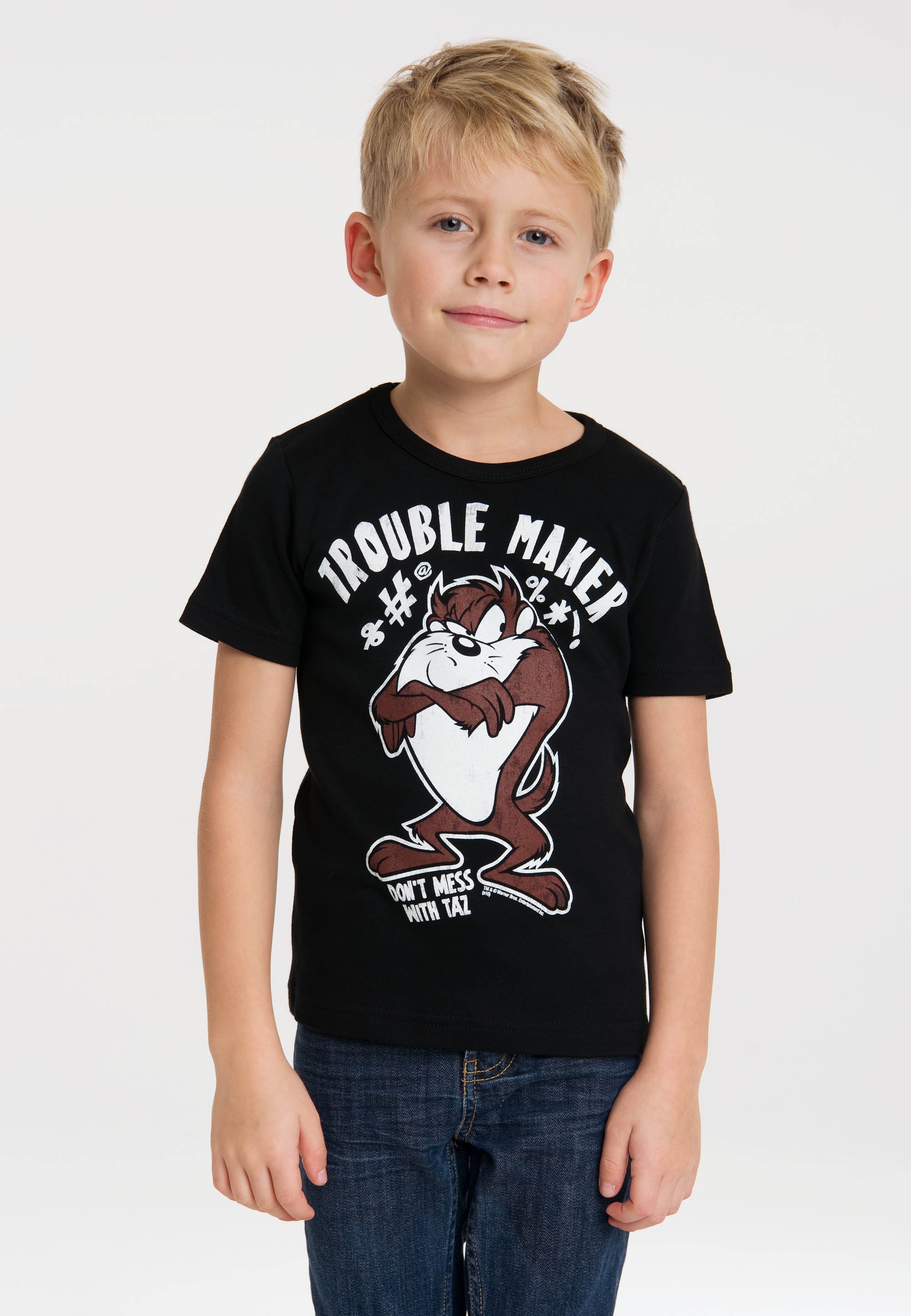 LOGOSHIRT T-Shirt "T-ShirtTaz - Looney Tunes" mit tollem Frontprint
