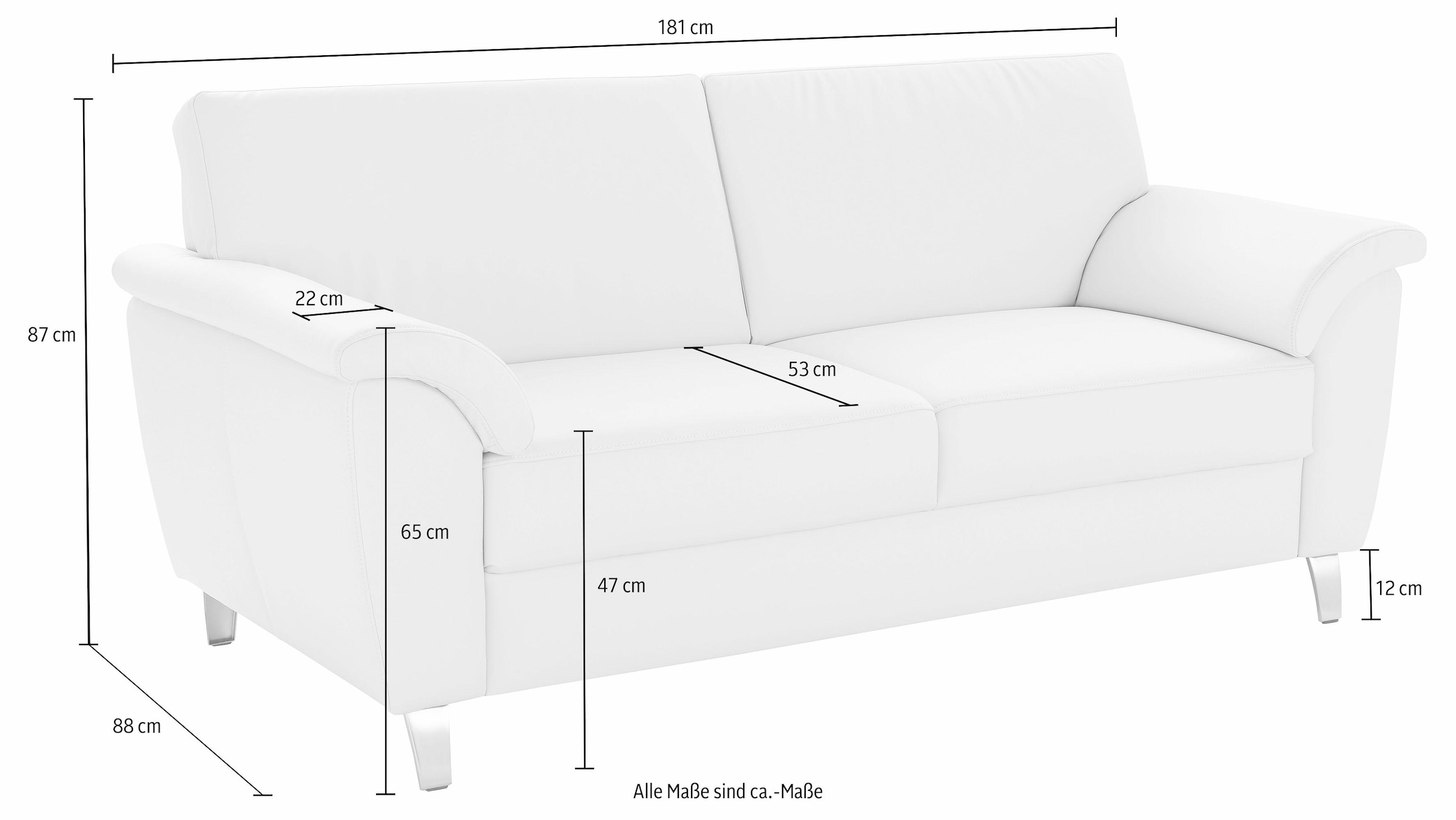 sit&more 2,5-Sitzer »Texel«, inklusive Federkern