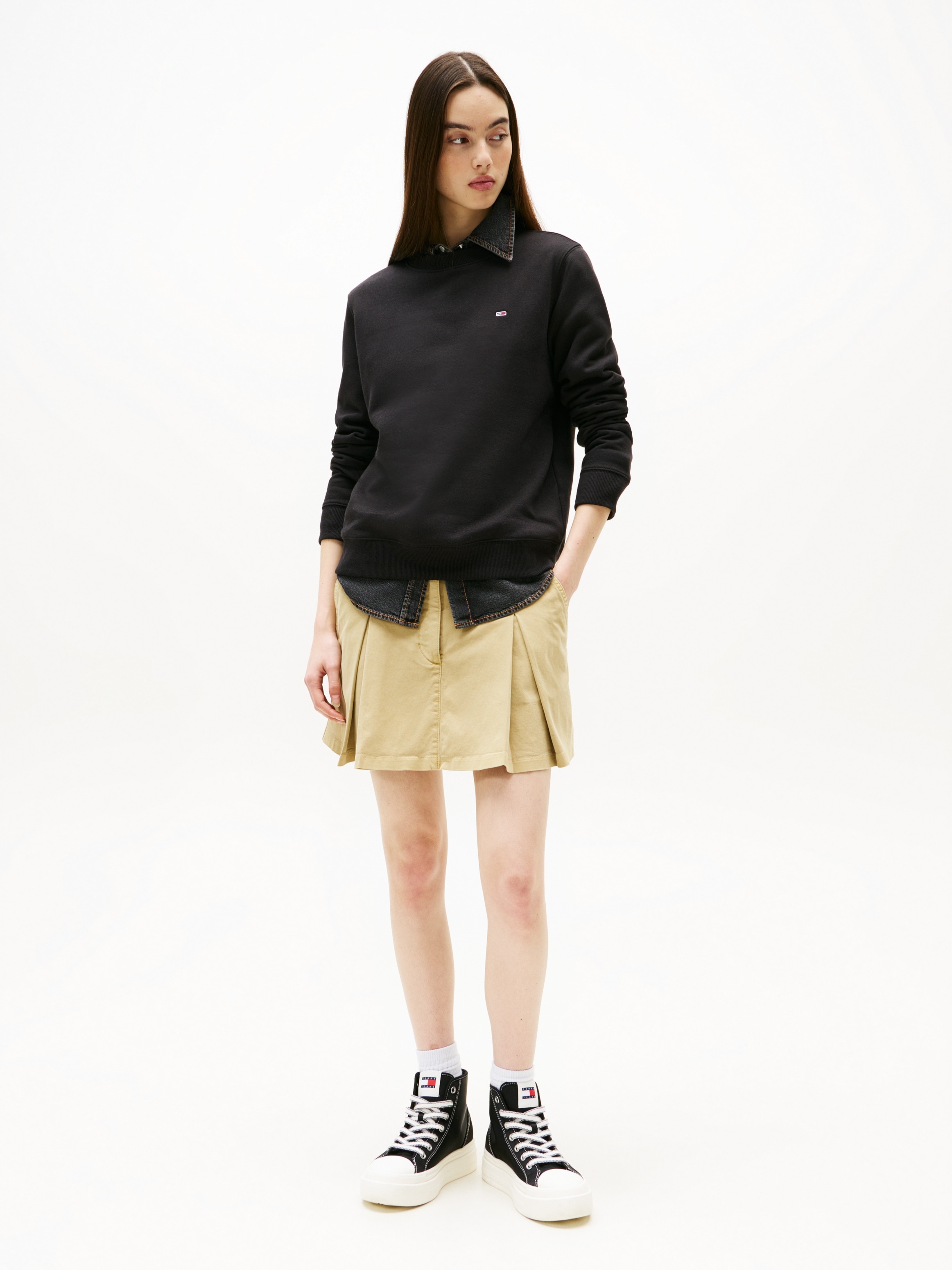 Tommy Jeans Sweatshirt »TJW REG S FLAG CREW«, mit Logostickerei