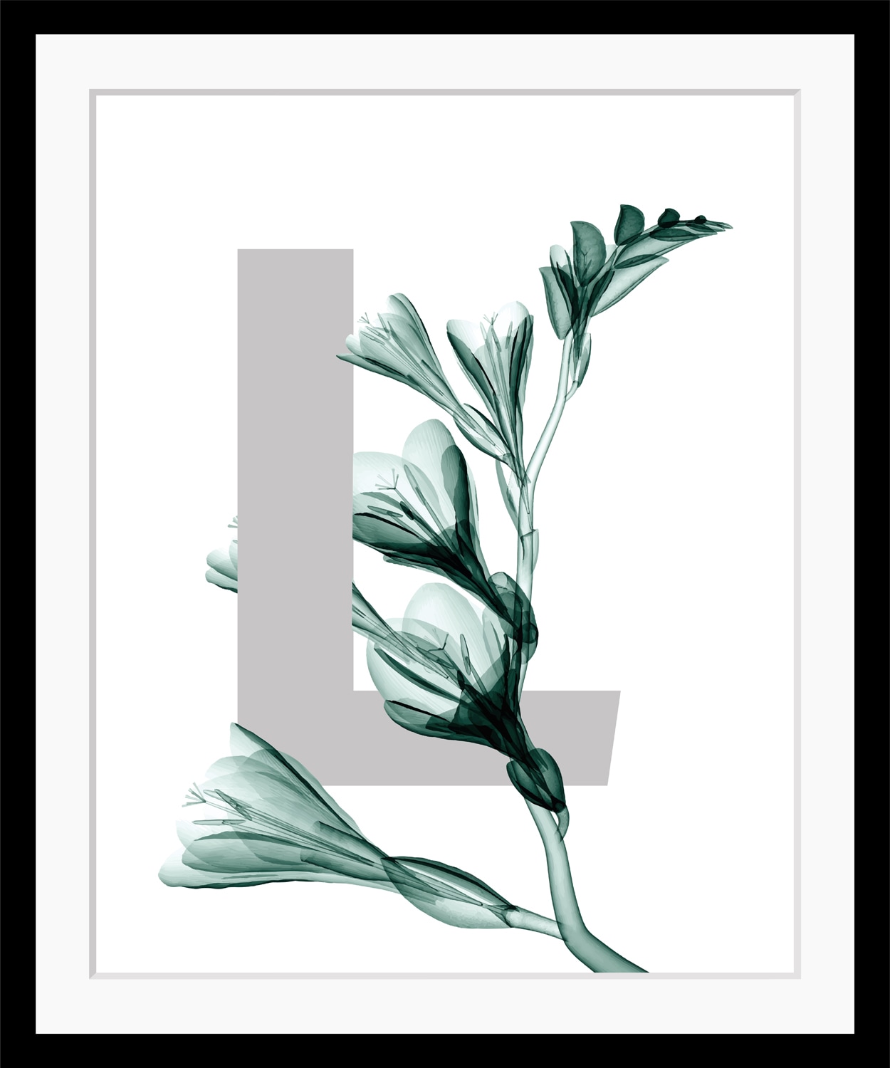 queence Paveikslas »L-Flower« Buchstaben Blätt...