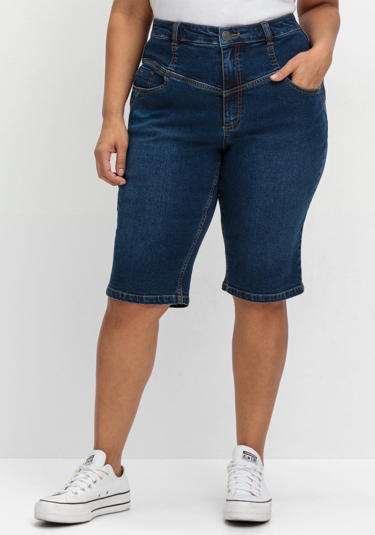 Sheego Jeansbermudas, (1 tlg.) günstig online kaufen