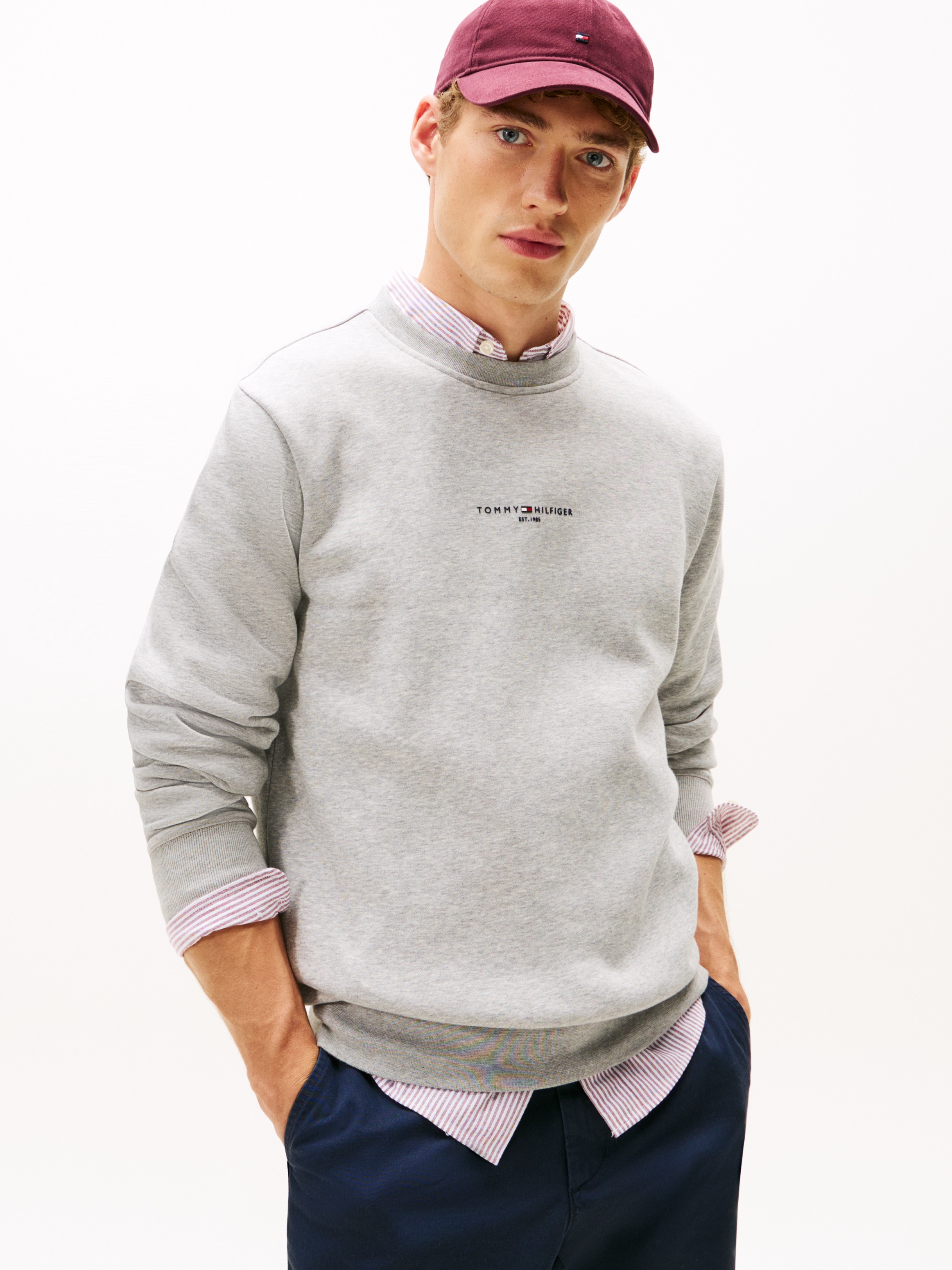 Tommy Hilfiger Sweatshirt "TOMMY LOGO TIPPED CREWNECK" günstig online kaufen