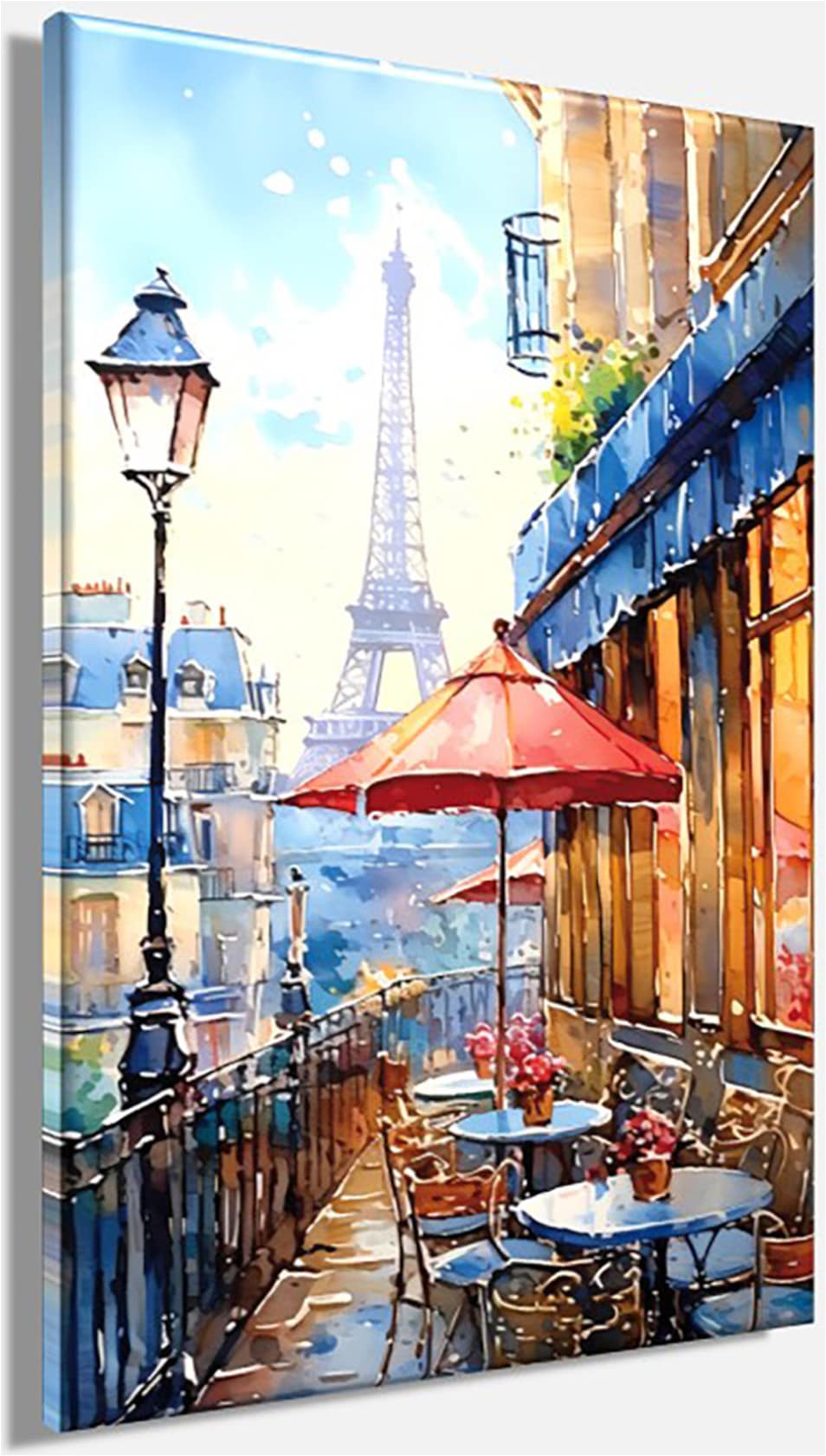 Bönninghoff Leinwandbild »Wandbild CAFE IN PARIS 60x90 cm – Leinwandbild Keilrahmen Deko modern« Cafe | Frankreich | Gebäude | Paris | Restaurant & Cafés | Stadt | Städte 1 Stk. tlg. auf Keilrahmen gespannt