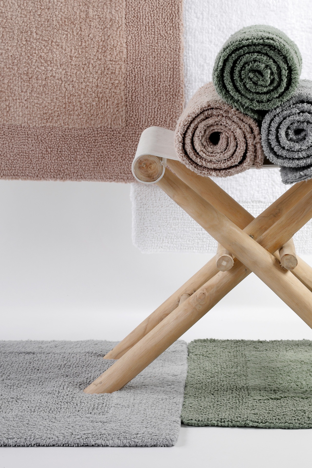Wecon home Basics Badematte »Finn«, waschbar, robust, saugfähig, pflegeleicht, Baumwolle, Hoch-Tief-Effekt