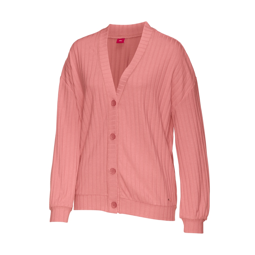 s.Oliver Cardigan, mit breiter Knopfleiste, Loungewear