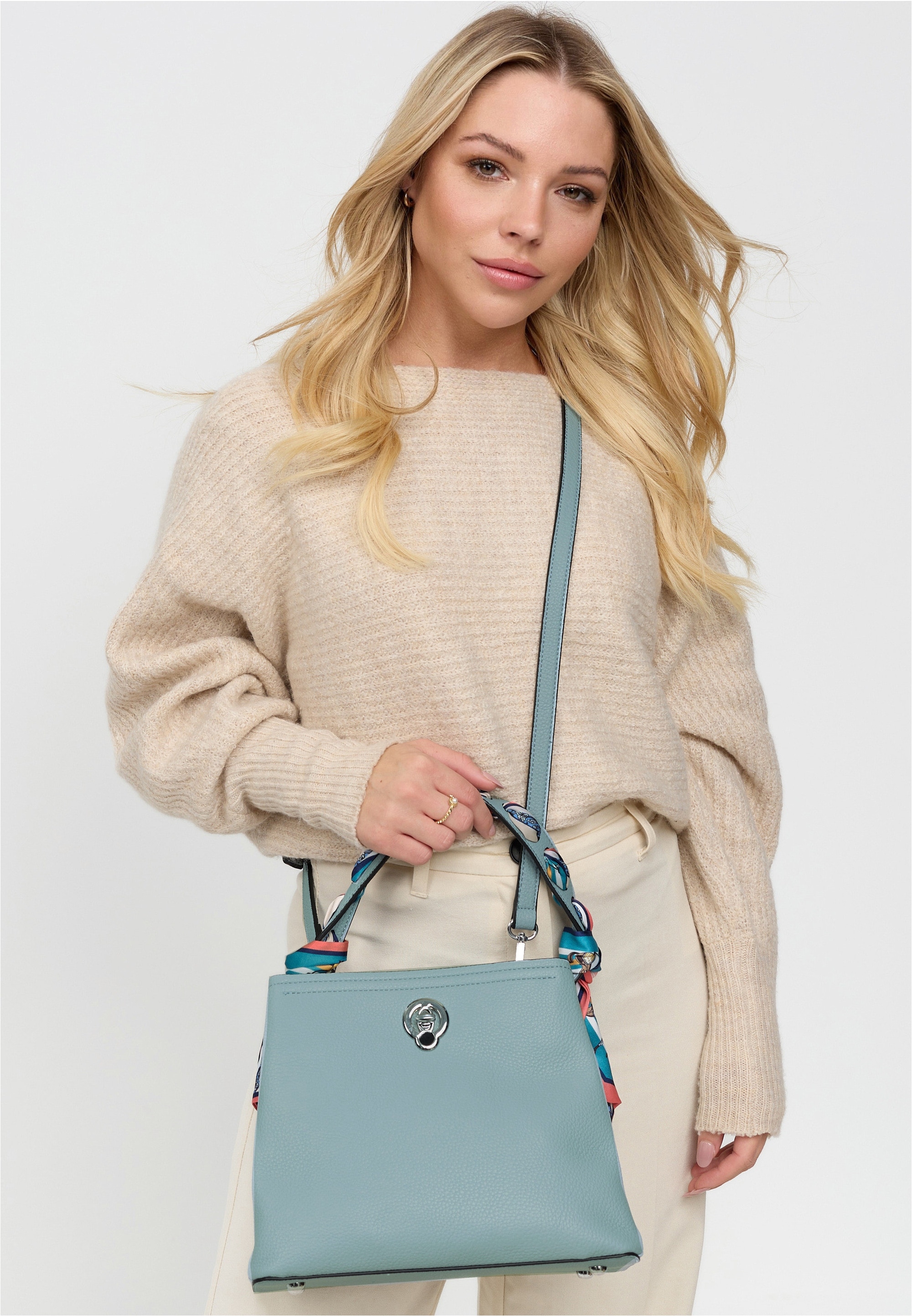 Harpa Henkeltasche »KATALIA« mit mehreren Fächern