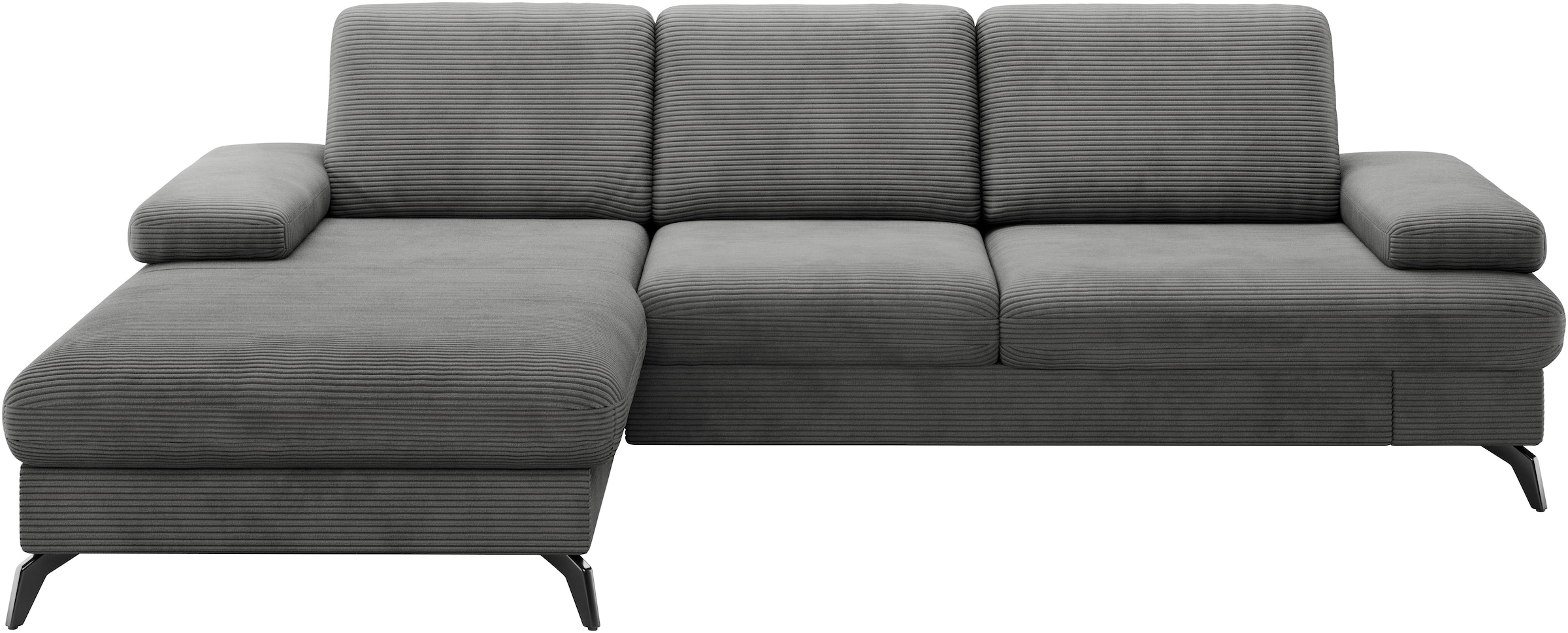 sit&more Ecksofa »Morris Jubi, L-Form«, inkl. Armteilfunktion und 1 Zierkissen, wahlweise mit Bettfunktion