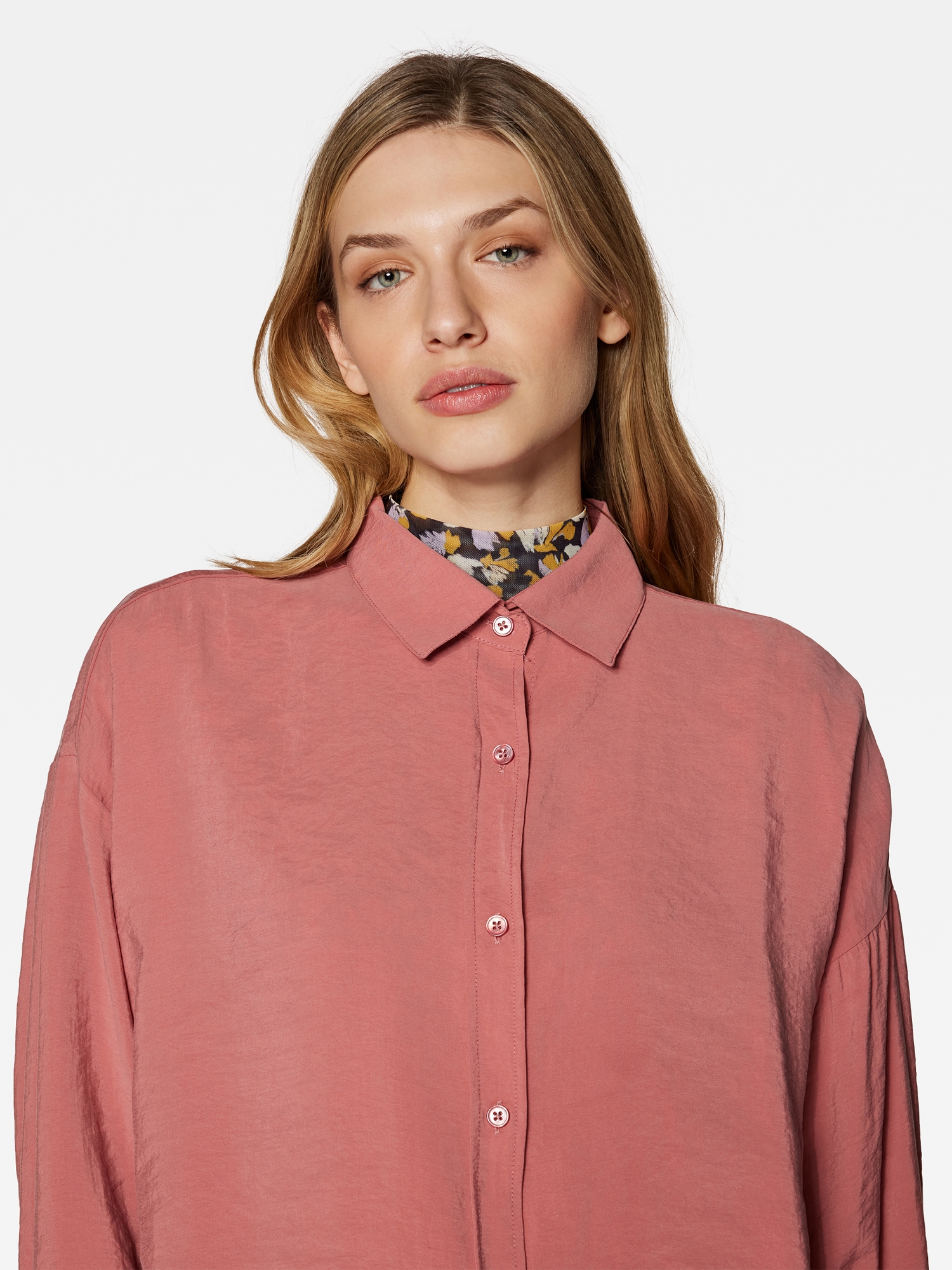 Mavi Hemdbluse »LONG SLEEVE SHIRT«, Bluse aus Lux Touch