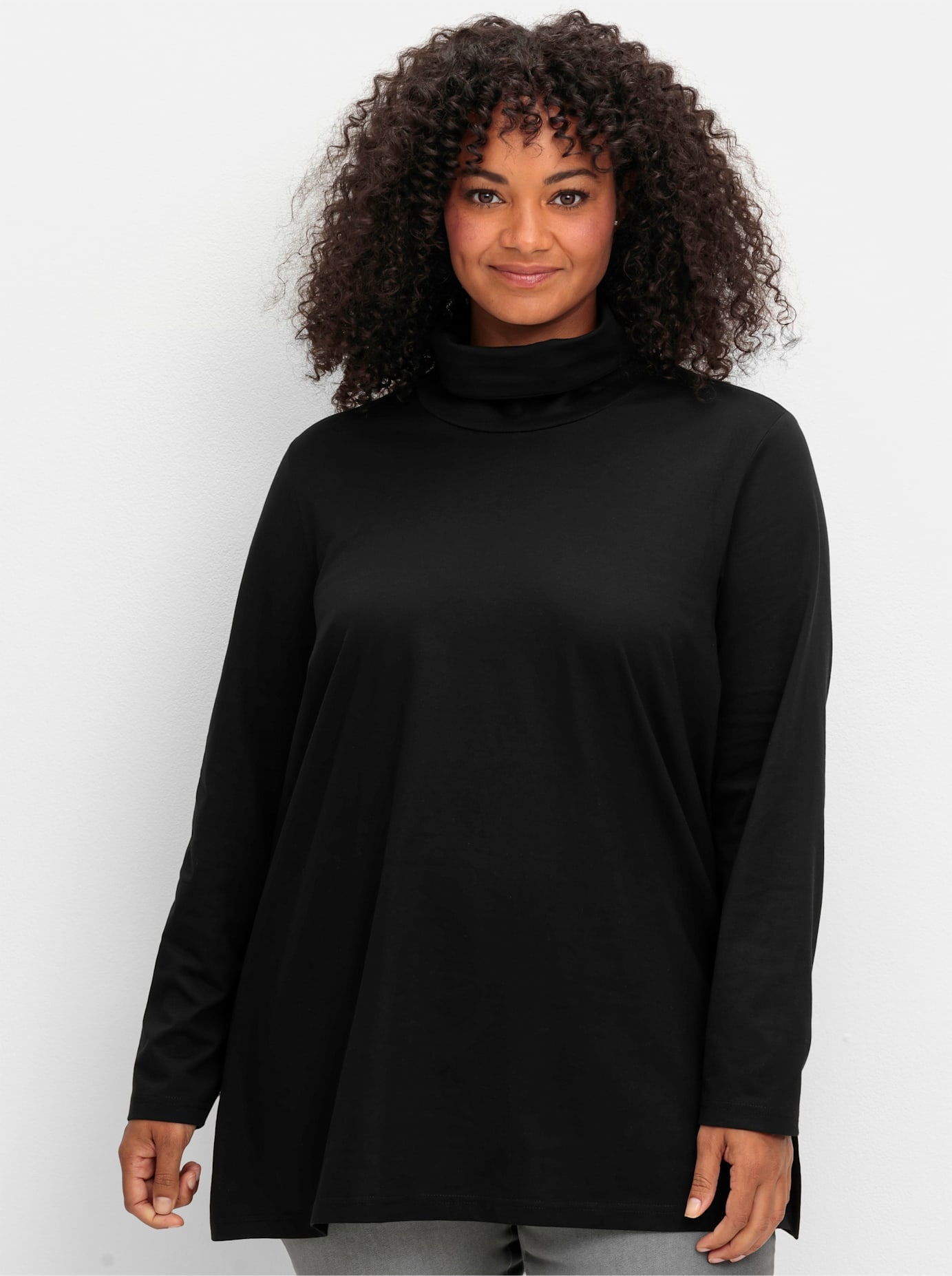 Sheego Rollkragenshirt "Rollkragenshirt", 1 Stk. günstig online kaufen