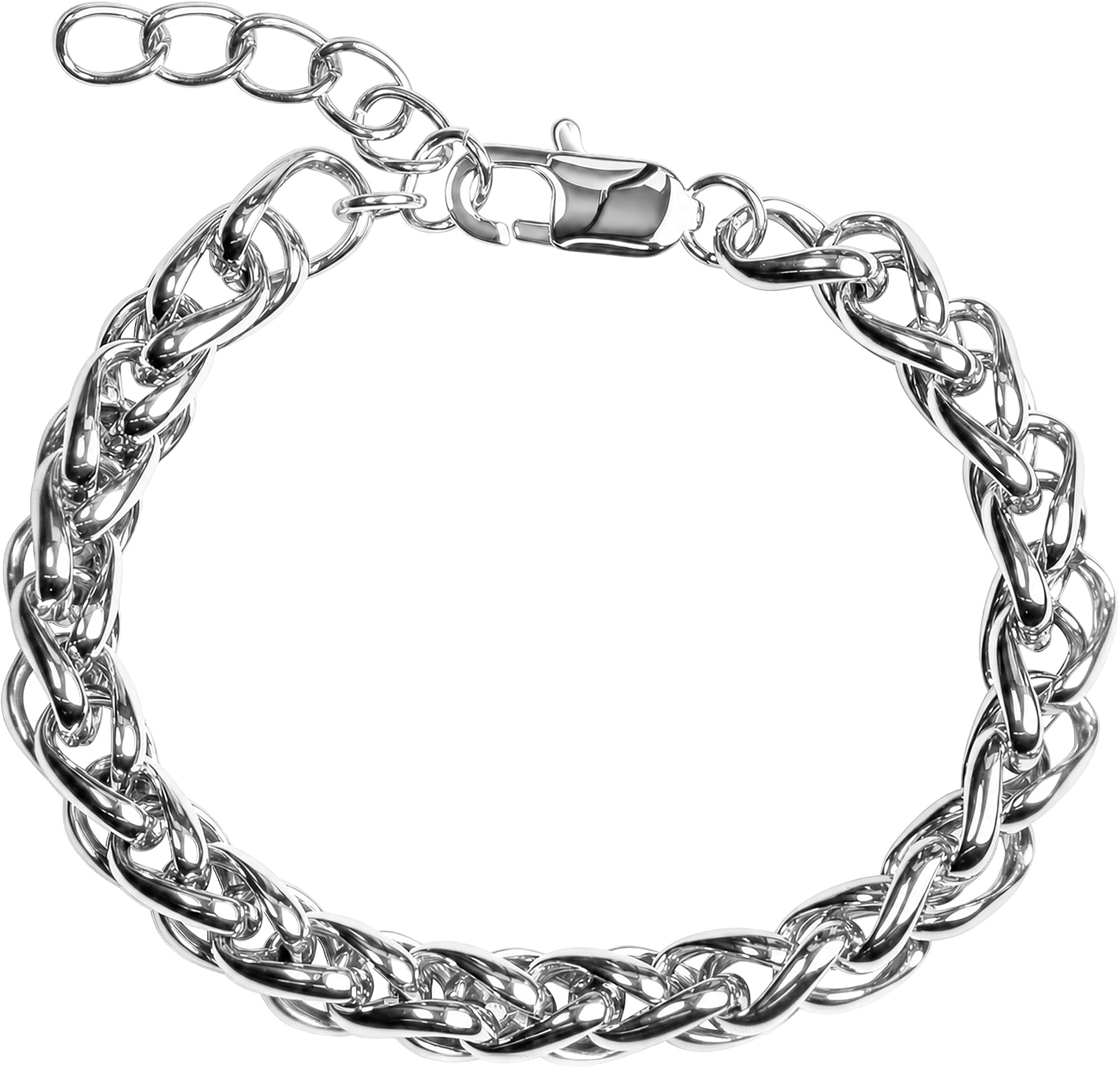 Jacques Lemans Edelstahlarmband »Fuchsschwanzkette«
