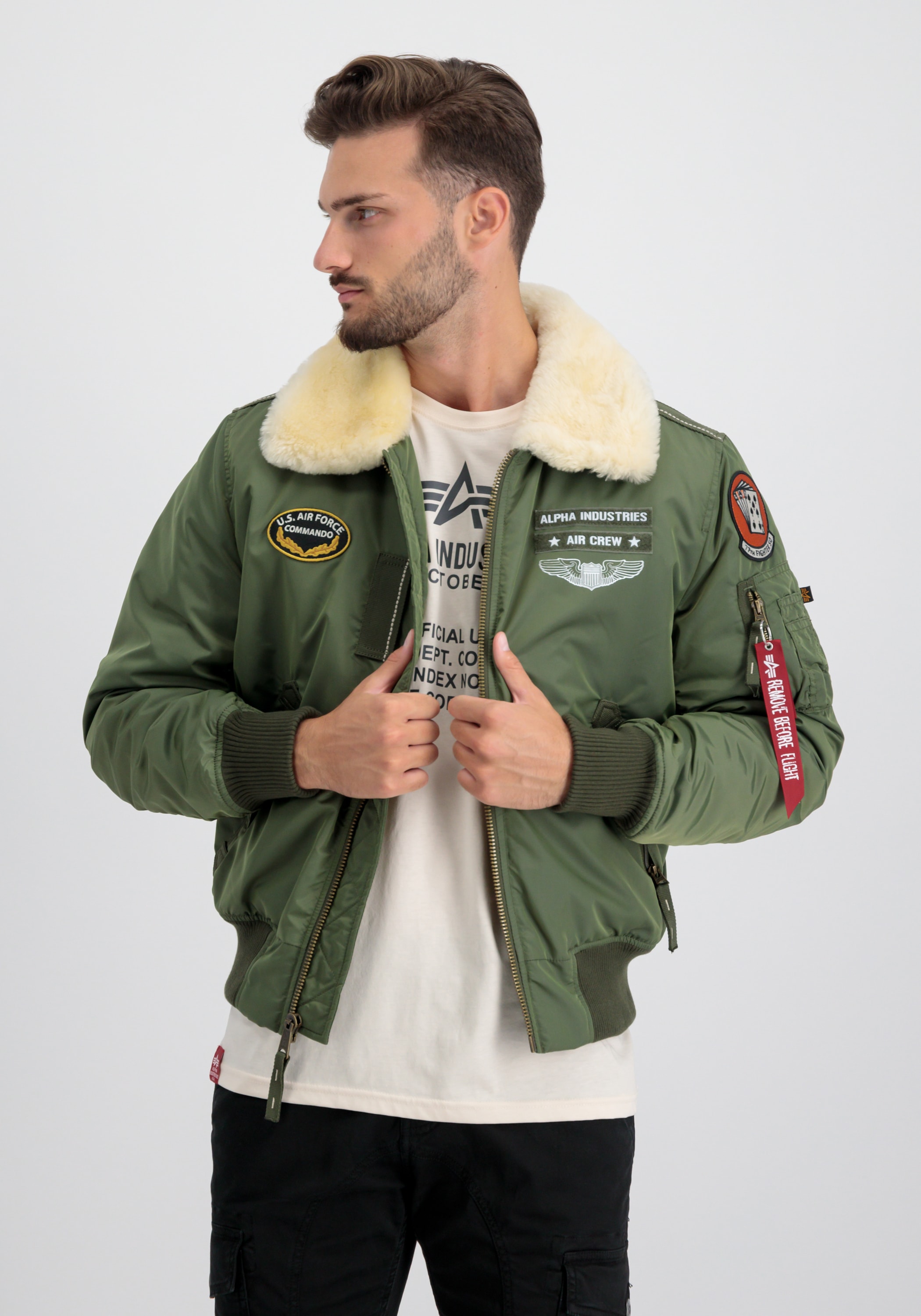 Alpha Industries Bomberjacke »Alpha Industries Men - Bomber Jackets Injector III Air Force«