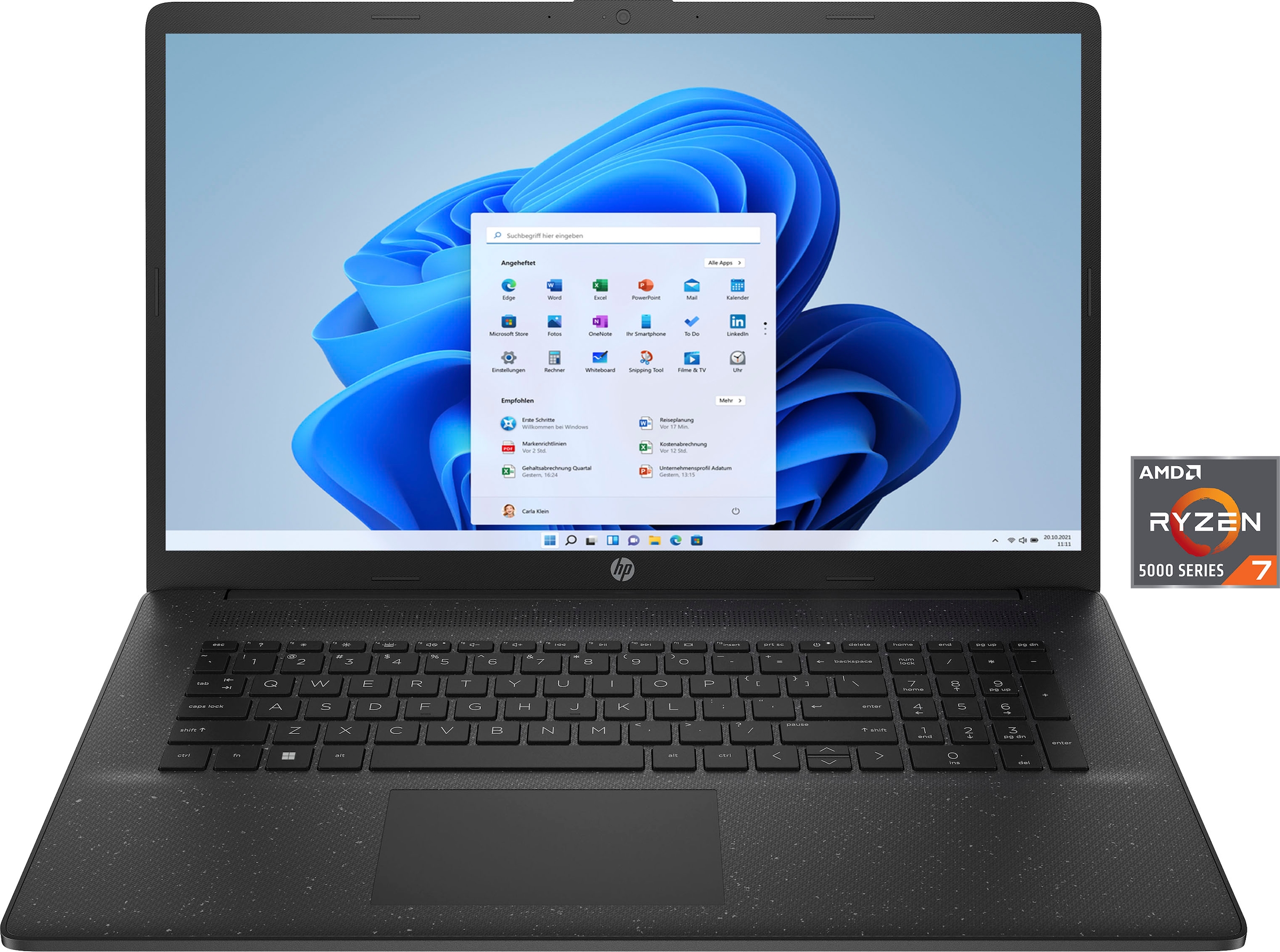 HP Notebook »17-cp2253ng«, 43,9 cm, / 17,3 Zoll, AMD, Ryzen 5, Radeon Graphics, 512 GB SSD