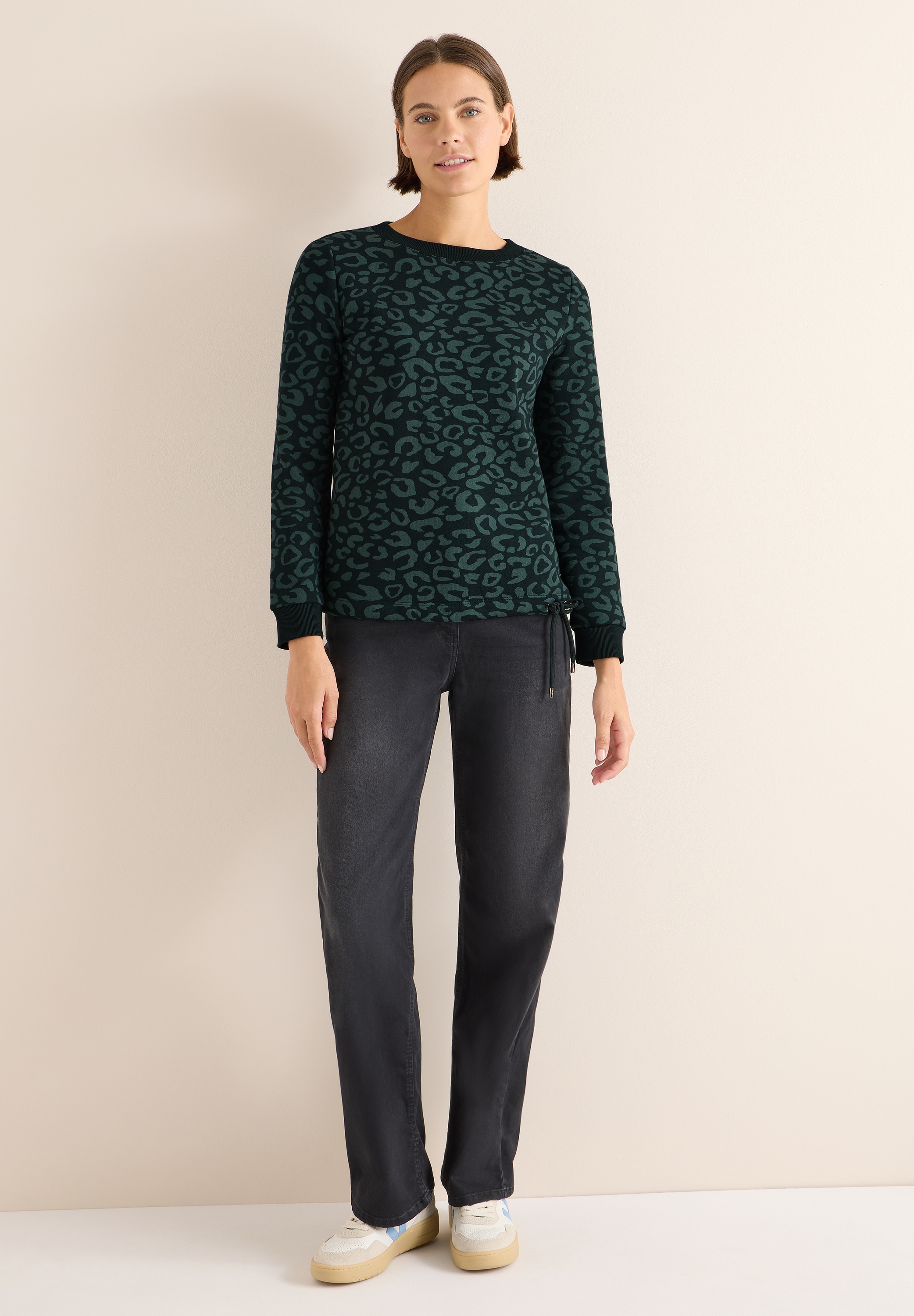 Cecil Sweatshirt, mit Tunnelzug am Saum