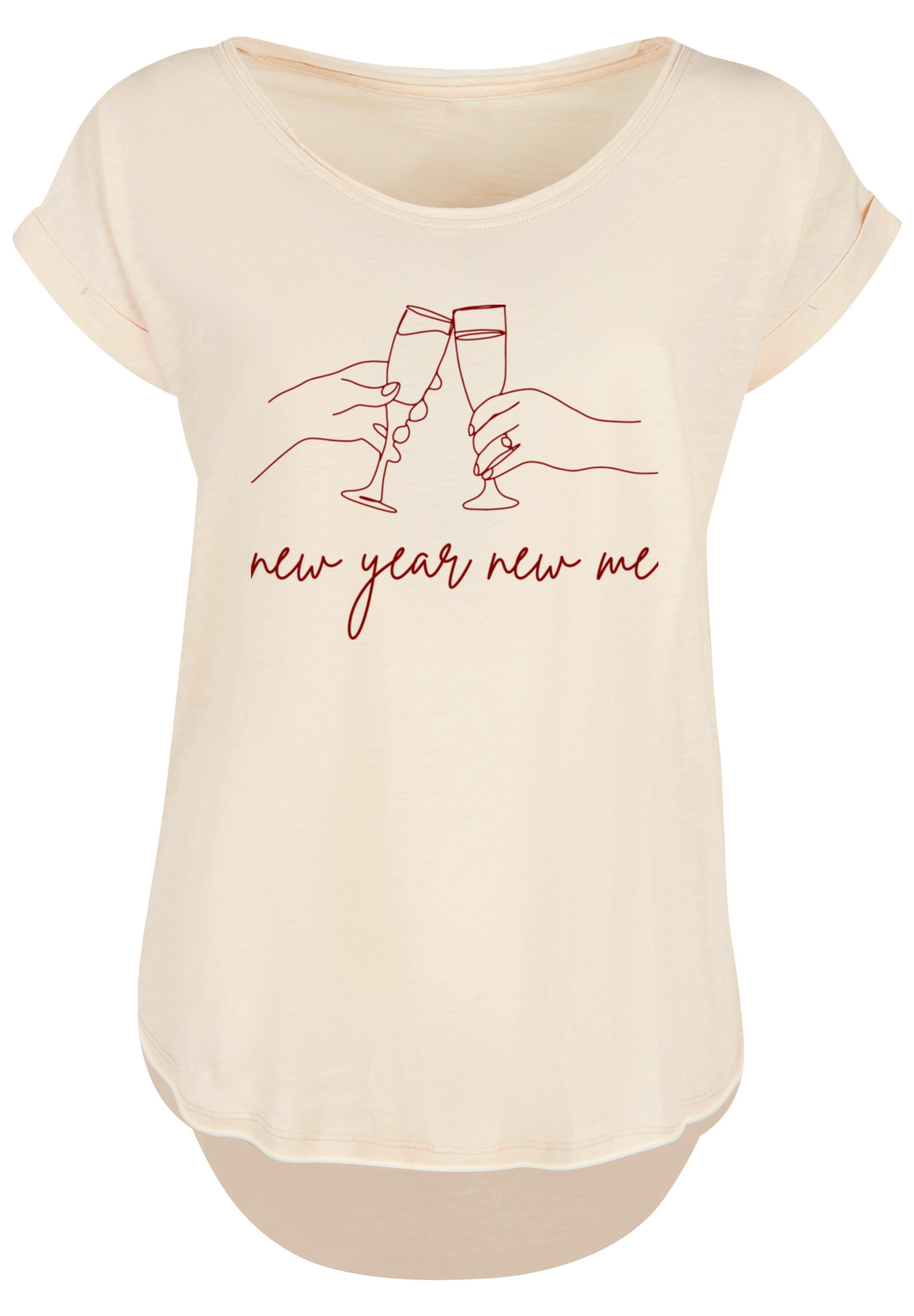 F4NT4STIC T-Shirt »Silvester Party new year new me«, Print