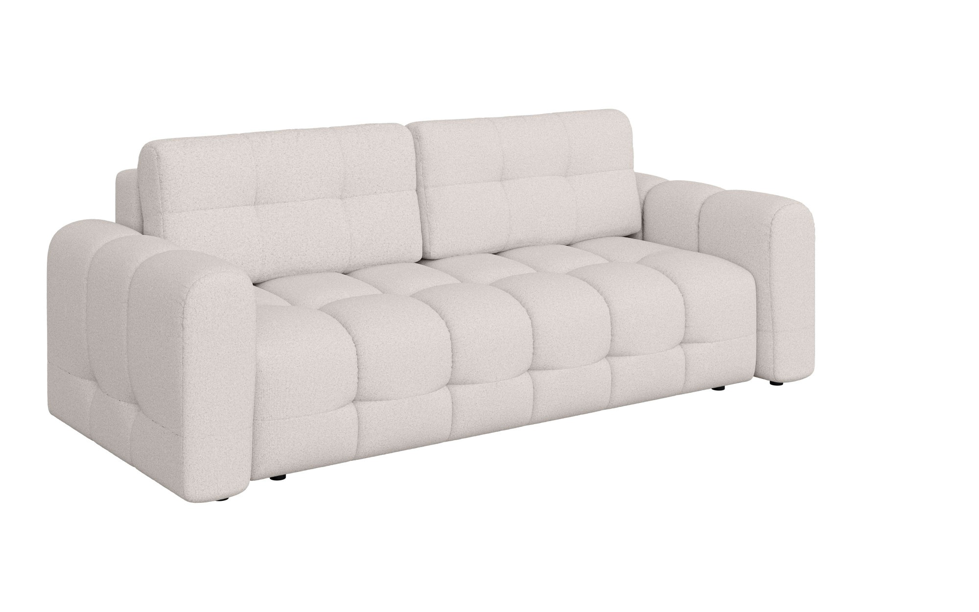 INOSIGN 3-Sitzer »Manilla, wahlweise mit Bettfunktion, B/T/H 265/117/91 cm«, mit Wellenunterfederung, in verschiedenen Materialien und Farben