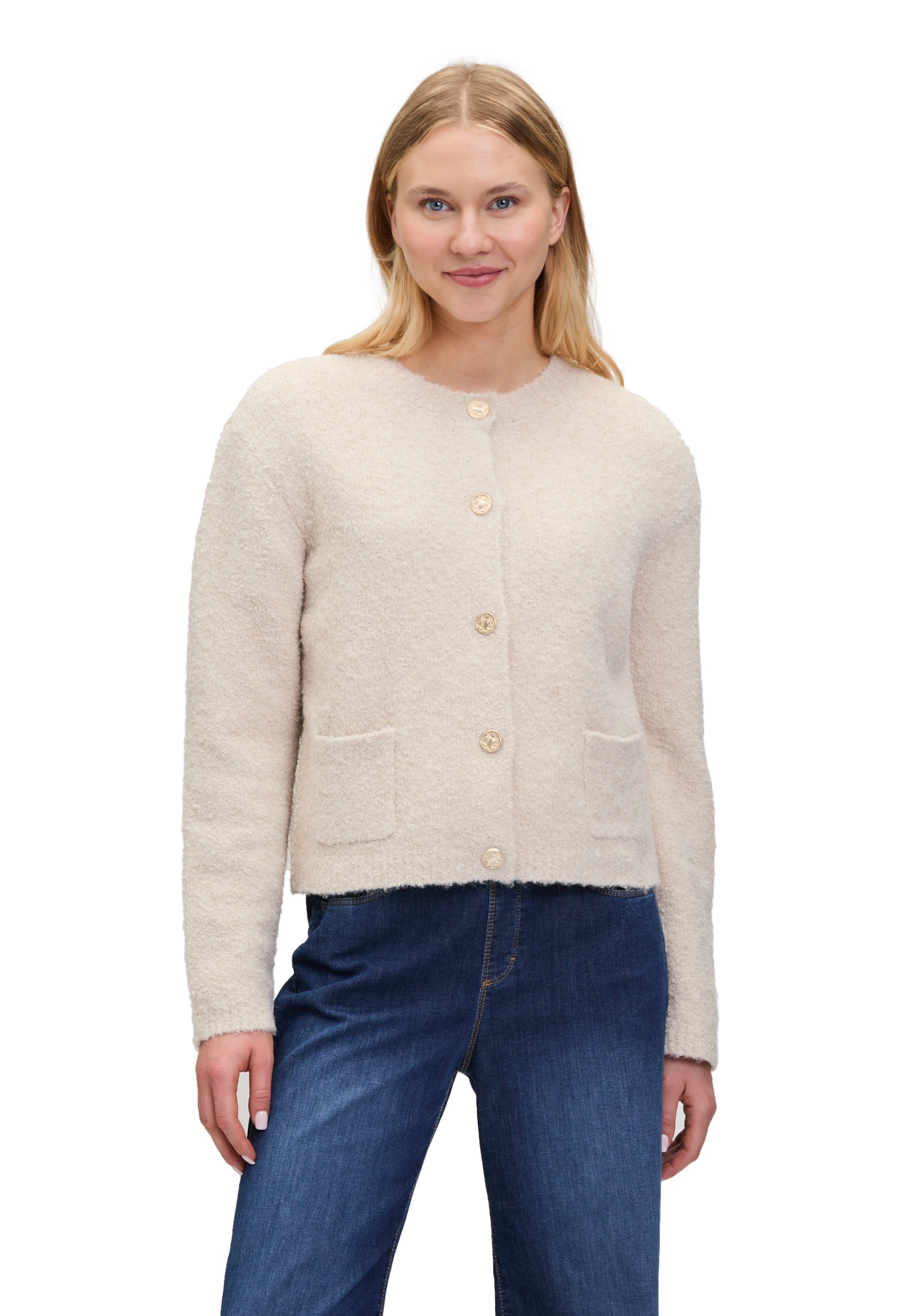 Cartoon Strickjacke "Damen mit Knopfleiste", 1 Stk. günstig online kaufen