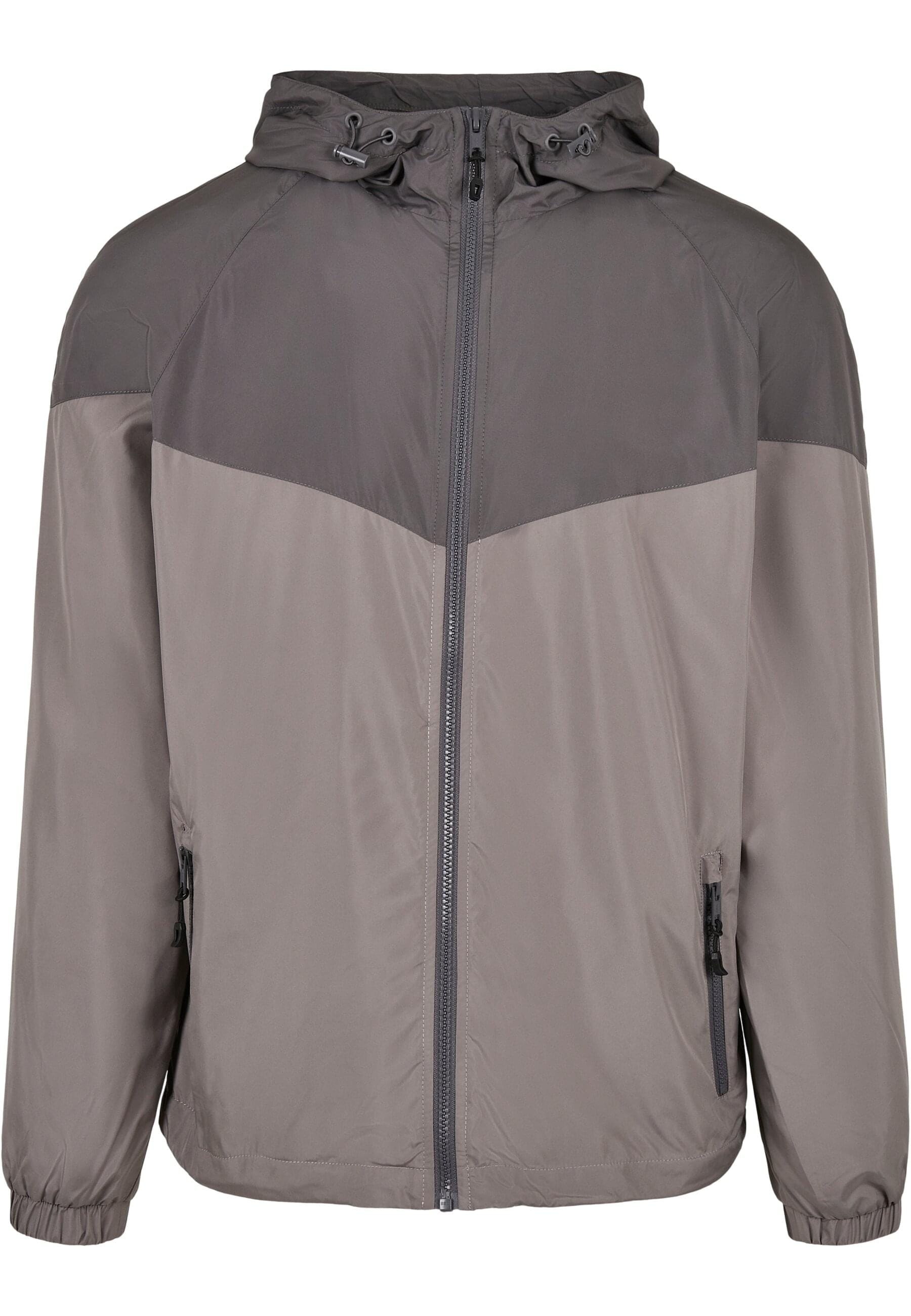 URBAN CLASSICS Allwetterjacke "Urban Classics Herren 2-Tone Tech Windrunner", (1 St.), mit Kapuze