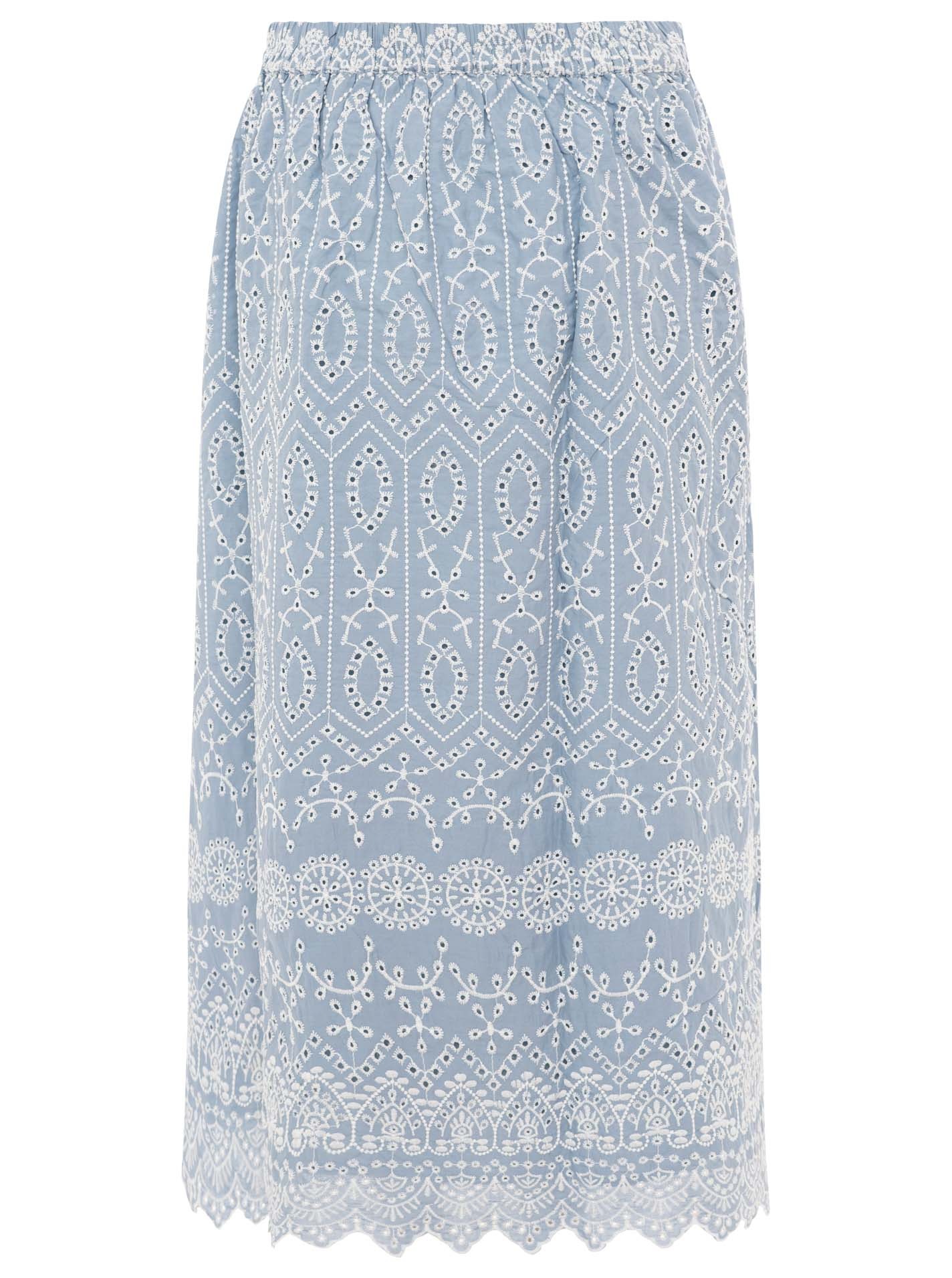 Zwillingsherz Maxirock ""Lochstickerei"" knöchellang, mit Lochspitze, elast günstig online kaufen