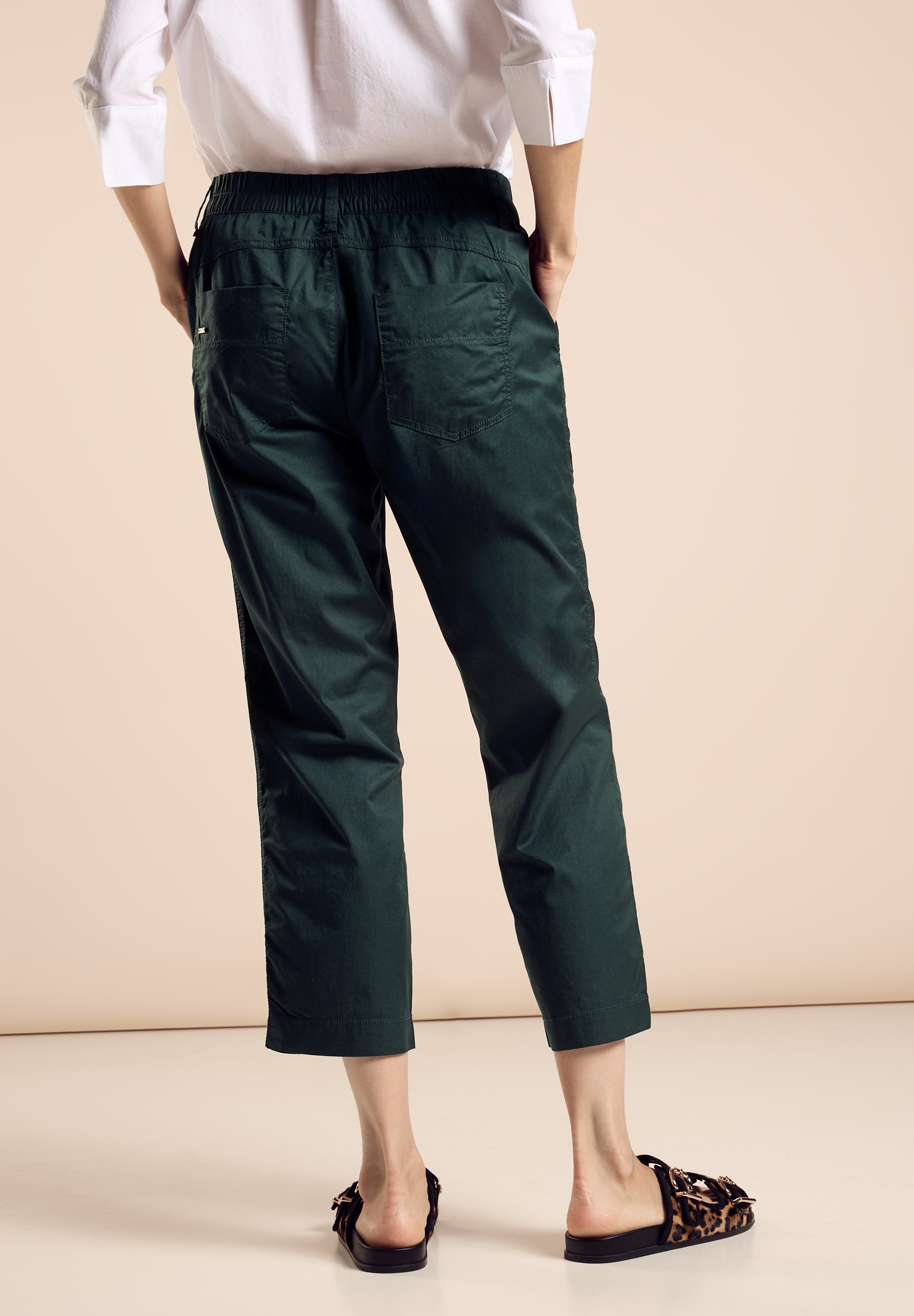 STREET ONE Stoffhose »Style Bonny«, Sommerhose in 3/4 Länge mit Stretch