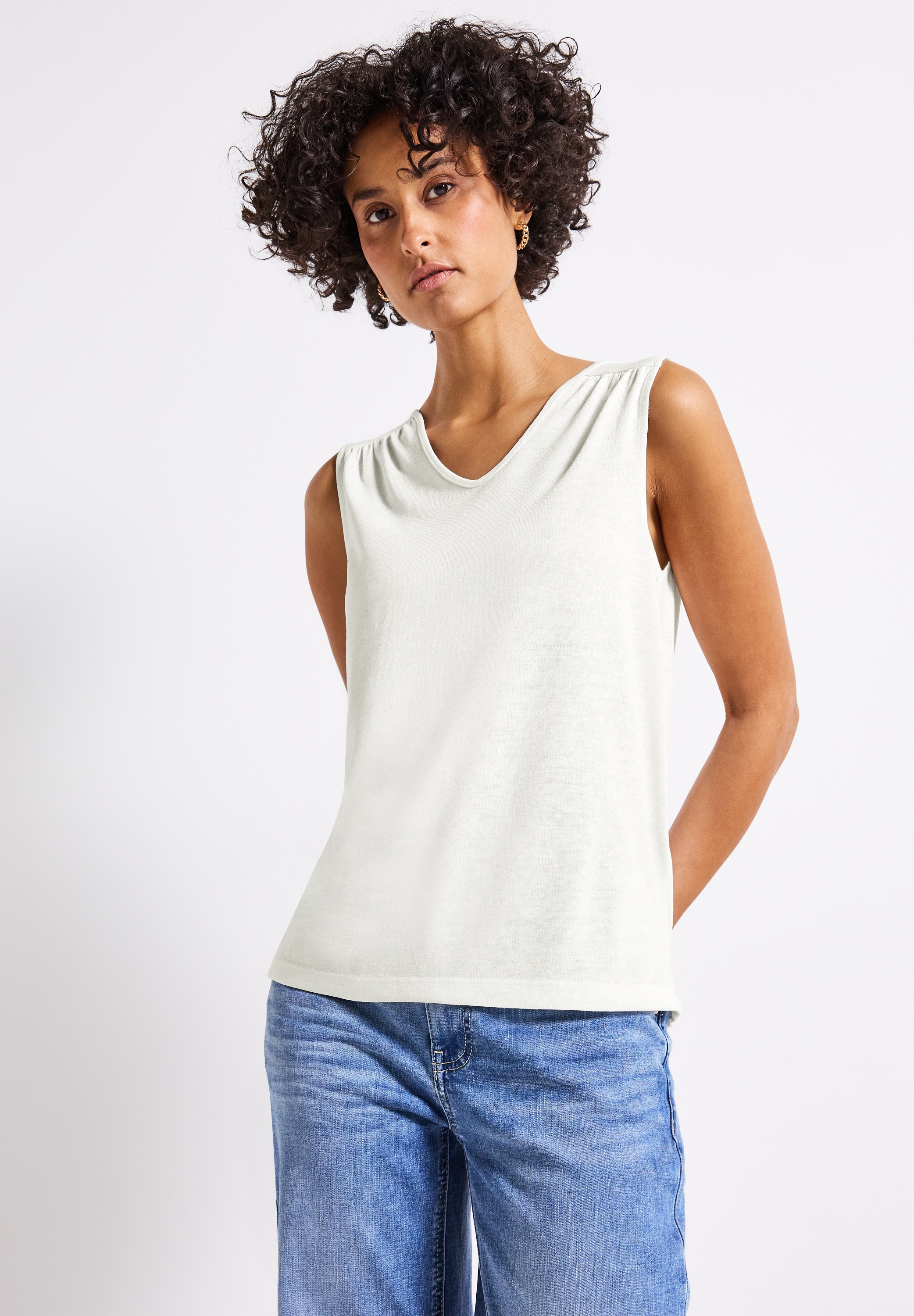 STREET ONE Tanktop, mit V-Ausschnitt günstig online kaufen