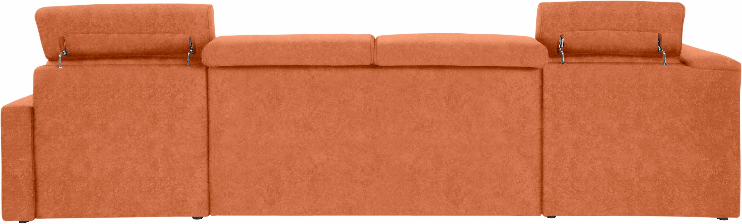 DOMO collection Wohnlandschaft »Ava moderne Sitzheftung mit toller Doppelnaht, komfortabel, U-Form«, mit Federkern, wahlweise mit Kopfteilverstellungen