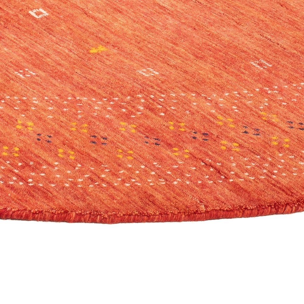 morgenland Wollteppich »LuxeWeave - Gabbeh Teppich - Loribaft Softy«, rund, 1,2 mm Höhe, Sehr weicher Flor