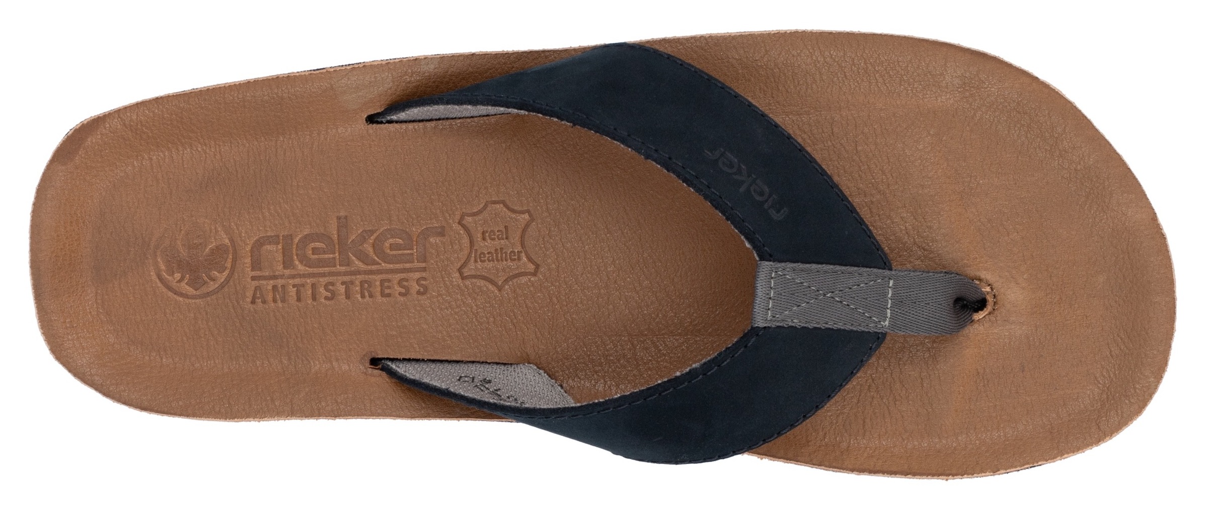 Rieker Zehentrenner, Sommerschuh, Strandschuh, Badeschuh, Poolslide mit Zehensteg