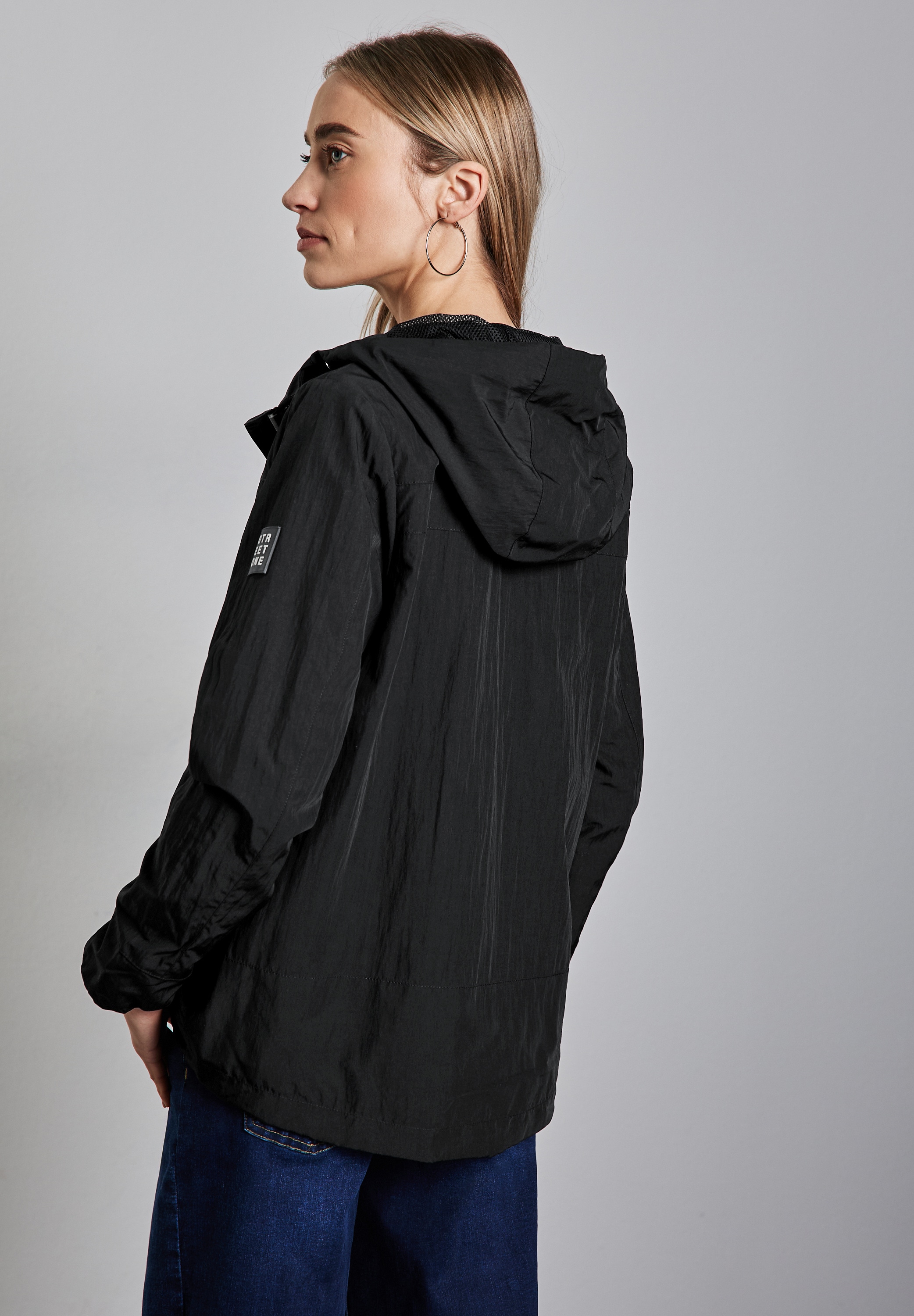 STREET ONE Kurzjacke, mit Kapuze, mit Kapuze mit Tunnelzugband