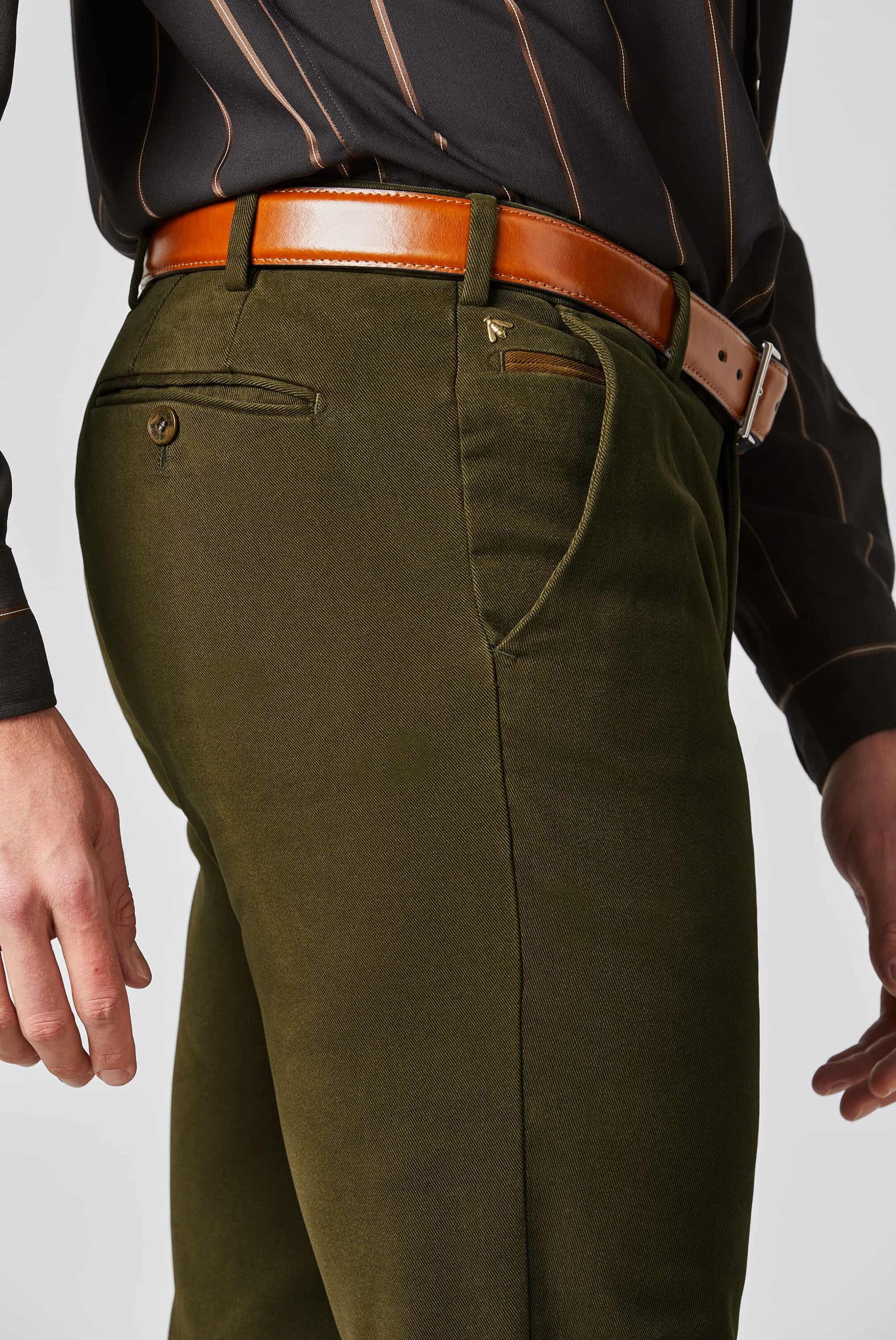 MEYER Chinos »Bonn«, Super-Stretch Winter Twill