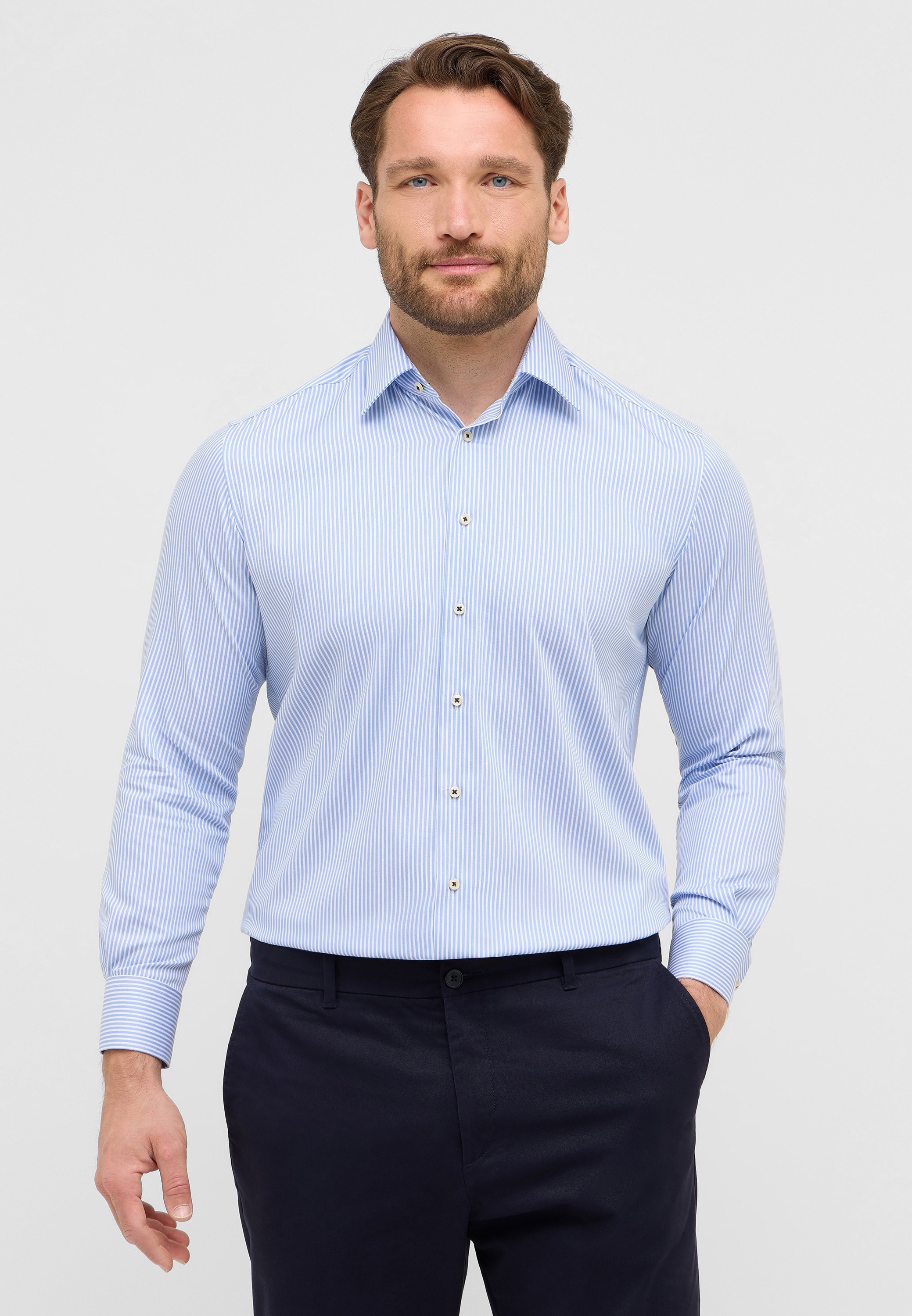 Eterna Langarmhemd "COMFORT FIT", NON IRON (bügelfrei) günstig online kaufen