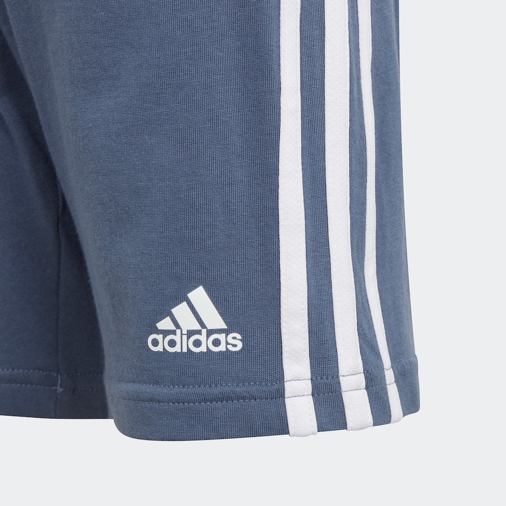 adidas Sportswear Trainingsanzug »ESSENTIALS 3STREIFEN SET AUS UND SHORTS«, (2 tlg.)