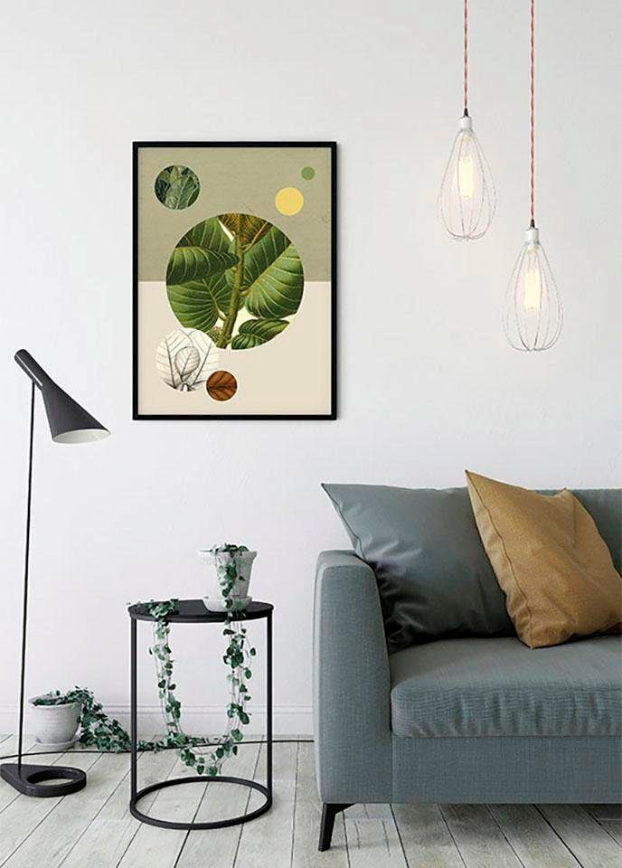 Komar Bild »Green Structure«, Pflanzen-Blätter, (1 St.), Wandbild zur Dekoration - ohne Rahmen