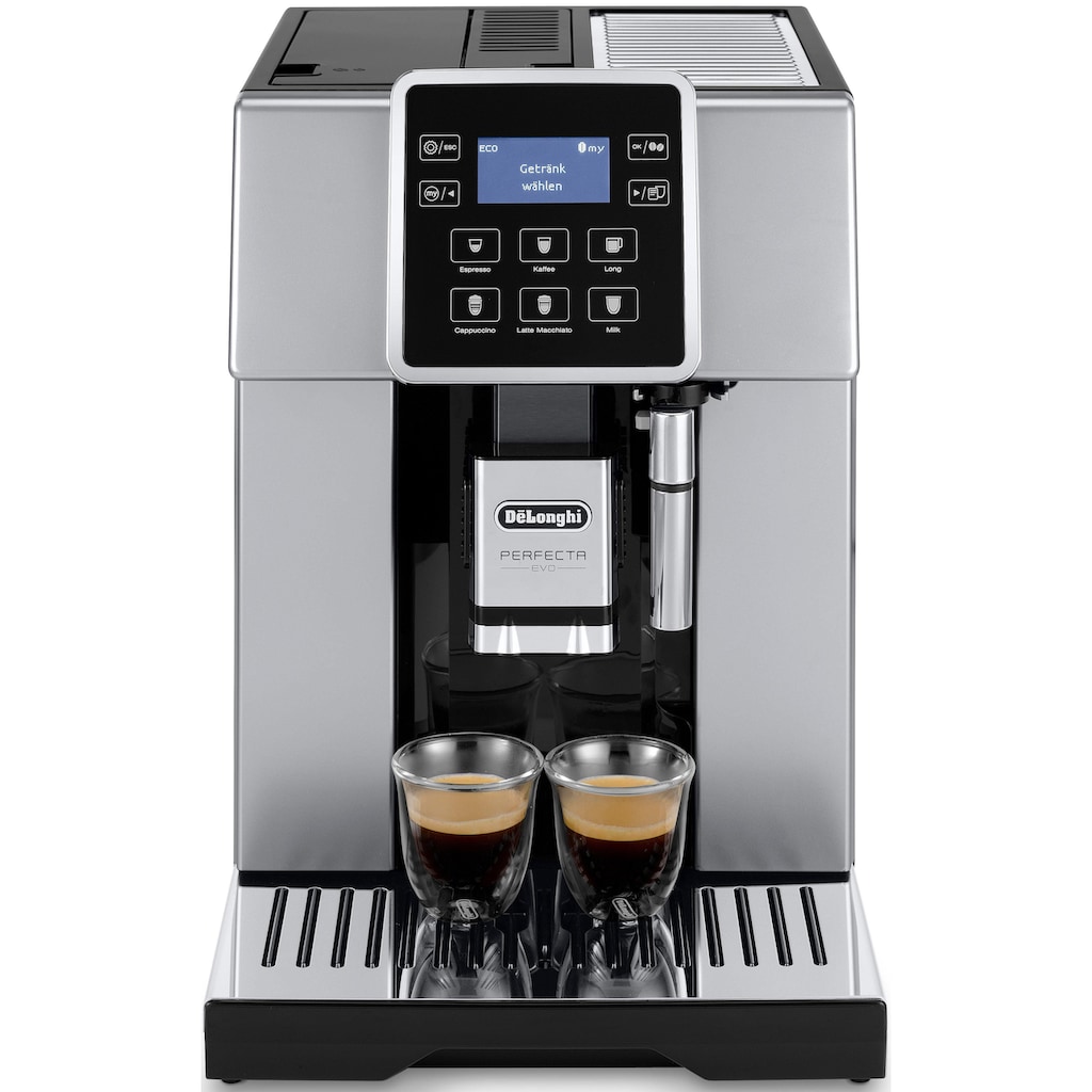 De'Longhi Kaffeevollautomat »ESAM 428.80.SB PERFECTA EVO«, mit Kaffeekannenfunktion, inkl. Kaffeekanne im Wert von UVP € 29,99 und Pflegeset im Wert von € 31,99 UVP
