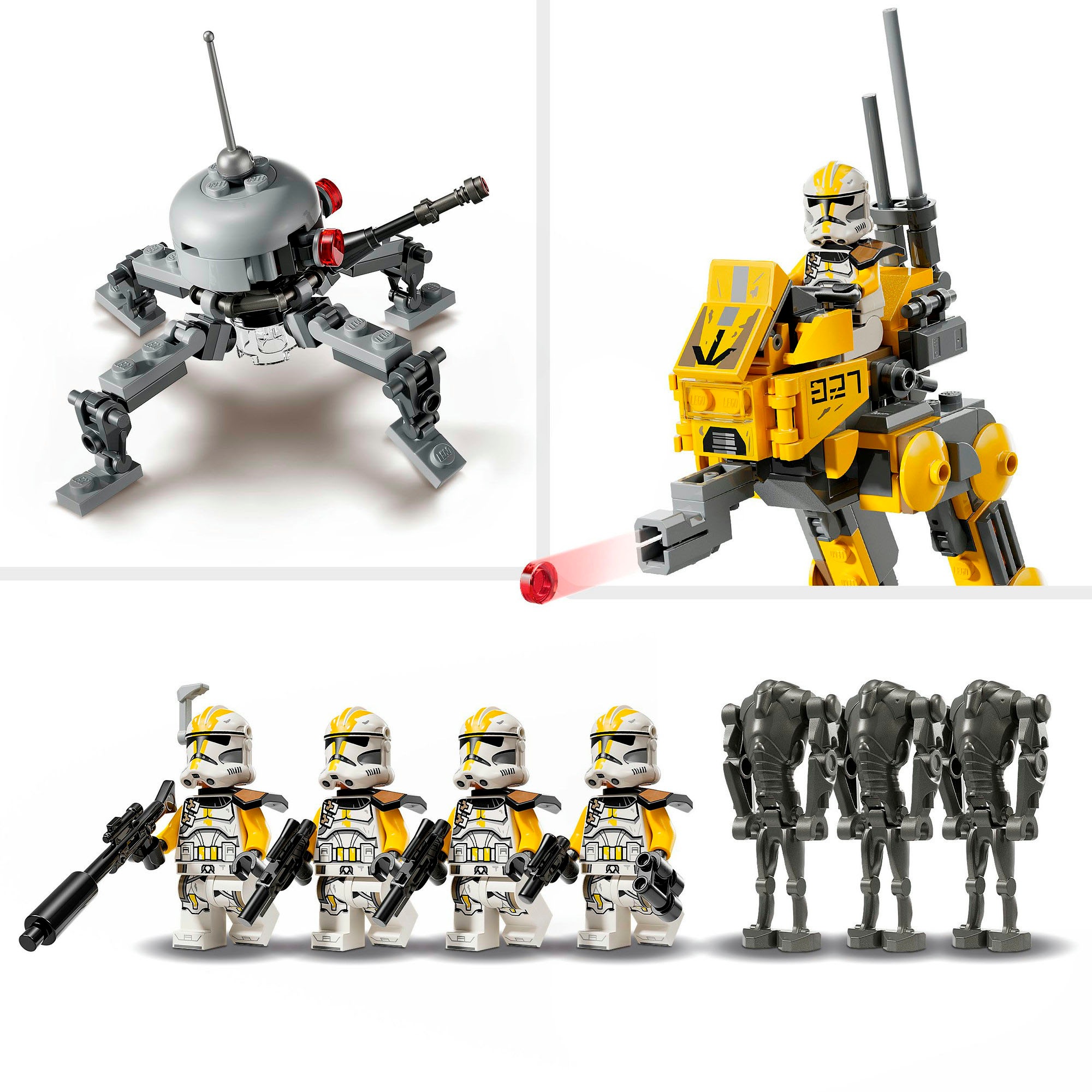 LEGO® Konstruktionsspielsteine »Klonsoldaten des 327. Sternenkorps Battle Pack (75431)«, (258 St.), LEGO Star Wars™; Made in Europe