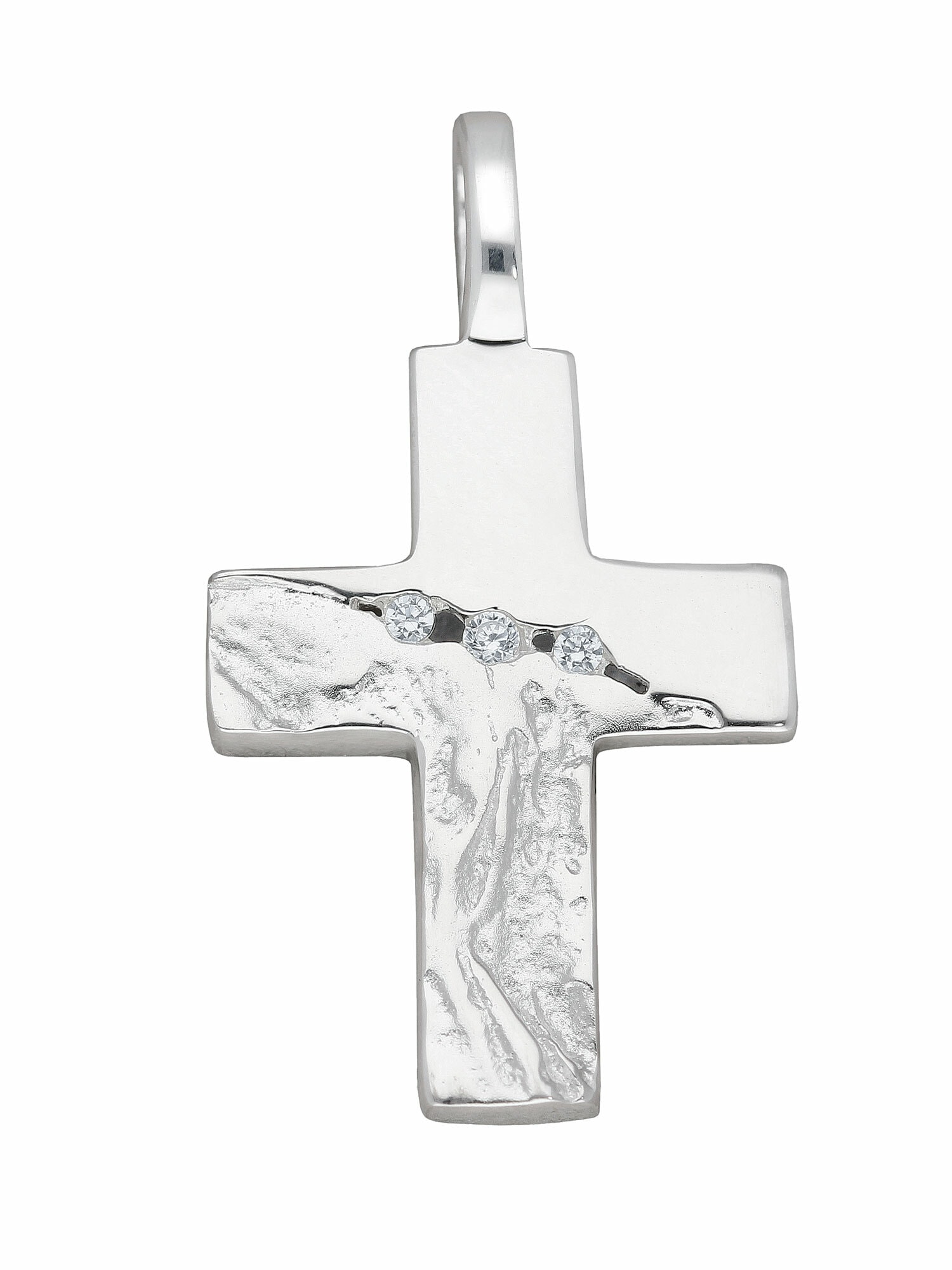 Kreuz für mit Zirkonia«, Anhänger Silberschmuck Silber Kettenanhänger Zirkonia & | BAUR Adelia´s Herren mit Damen »925 bestellen