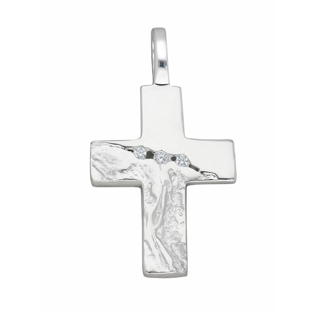 Adelia´s Kettenanhänger »925 Silber Kreuz Anhänger mit Zirkonia«, mit  Zirkonia Silberschmuck für Damen & Herren bestellen | BAUR